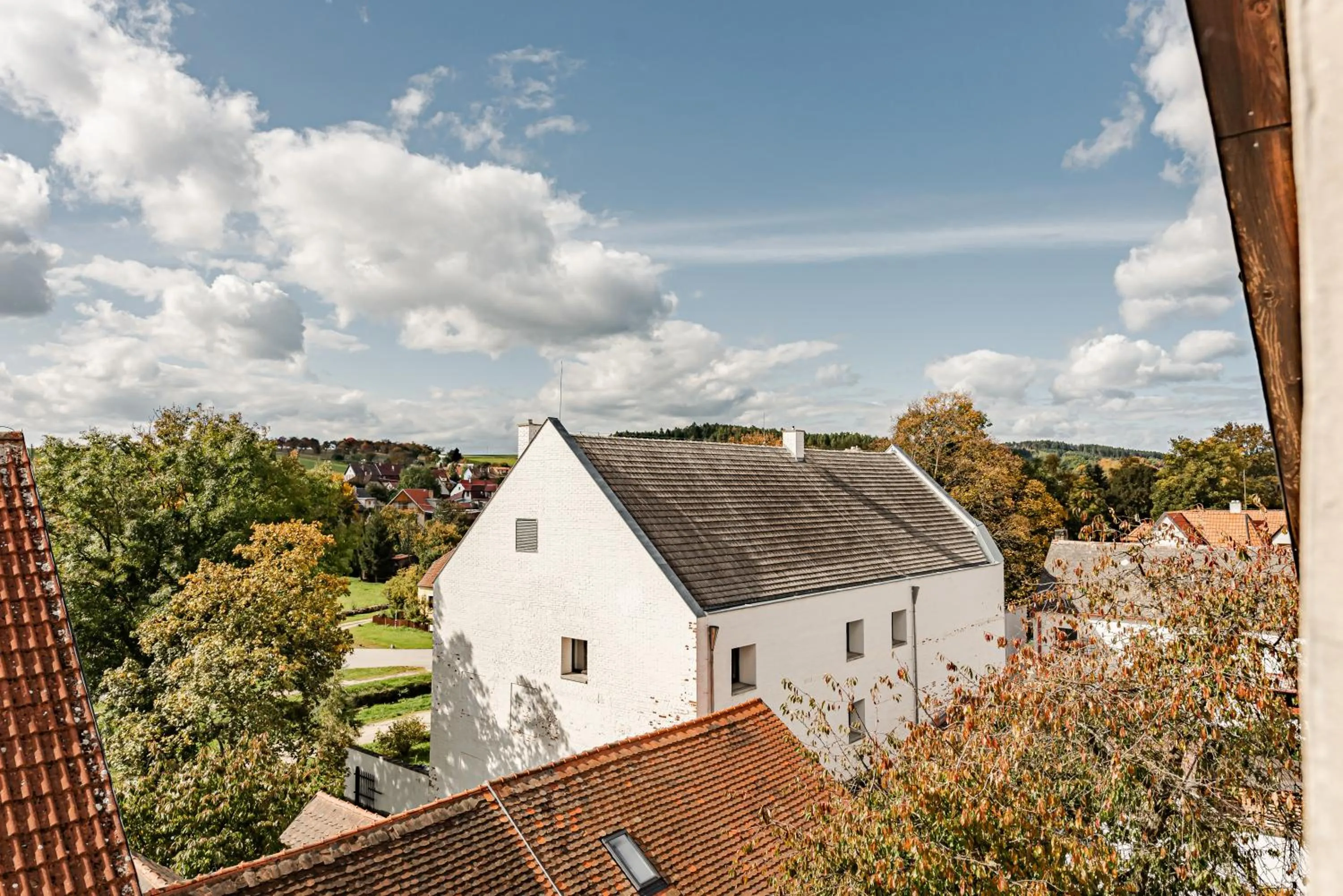 Garden view in Hotel Pivoňka
