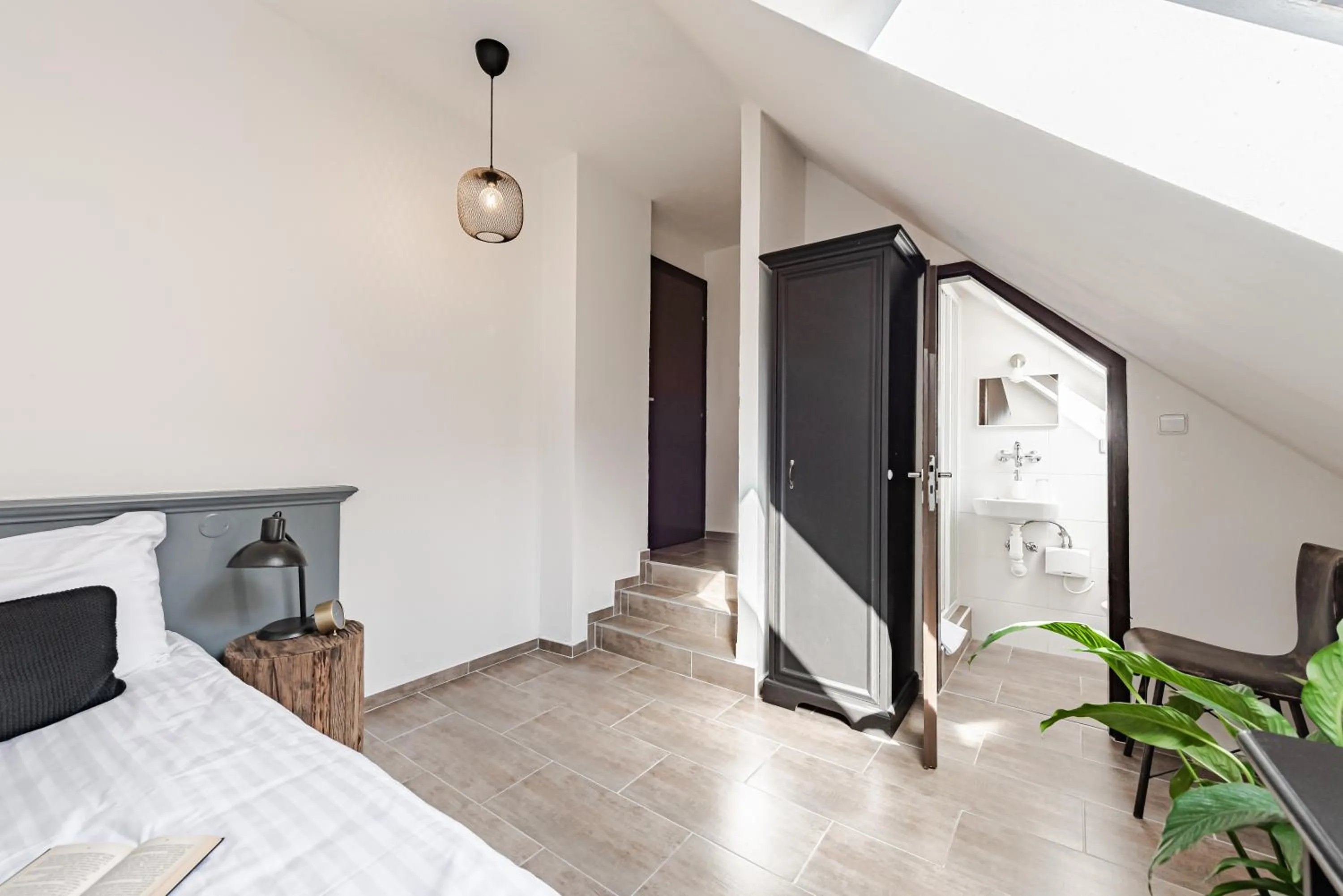 Bed in Hotel Pivoňka