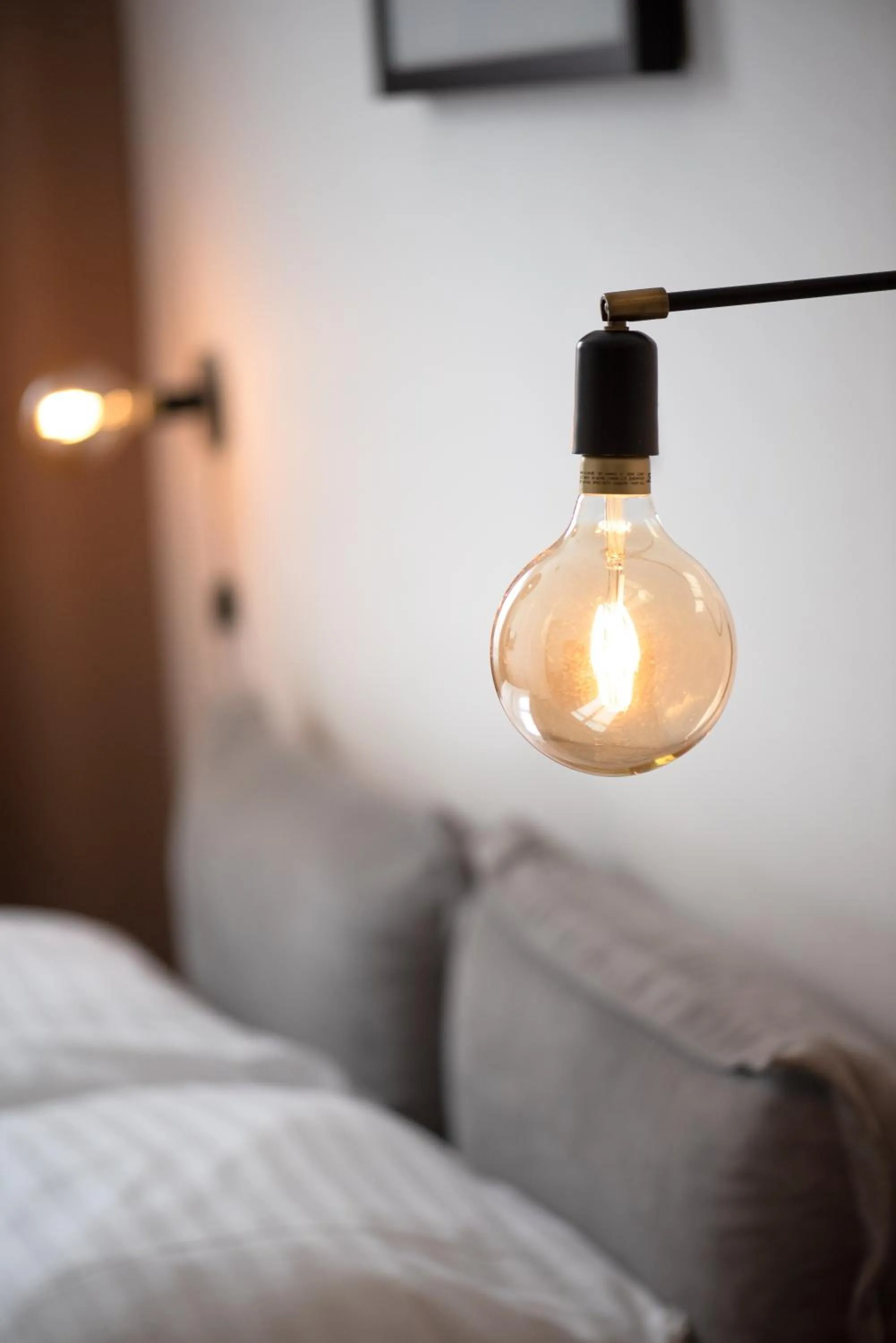 Decorative detail, Bed in Hotel Pivoňka