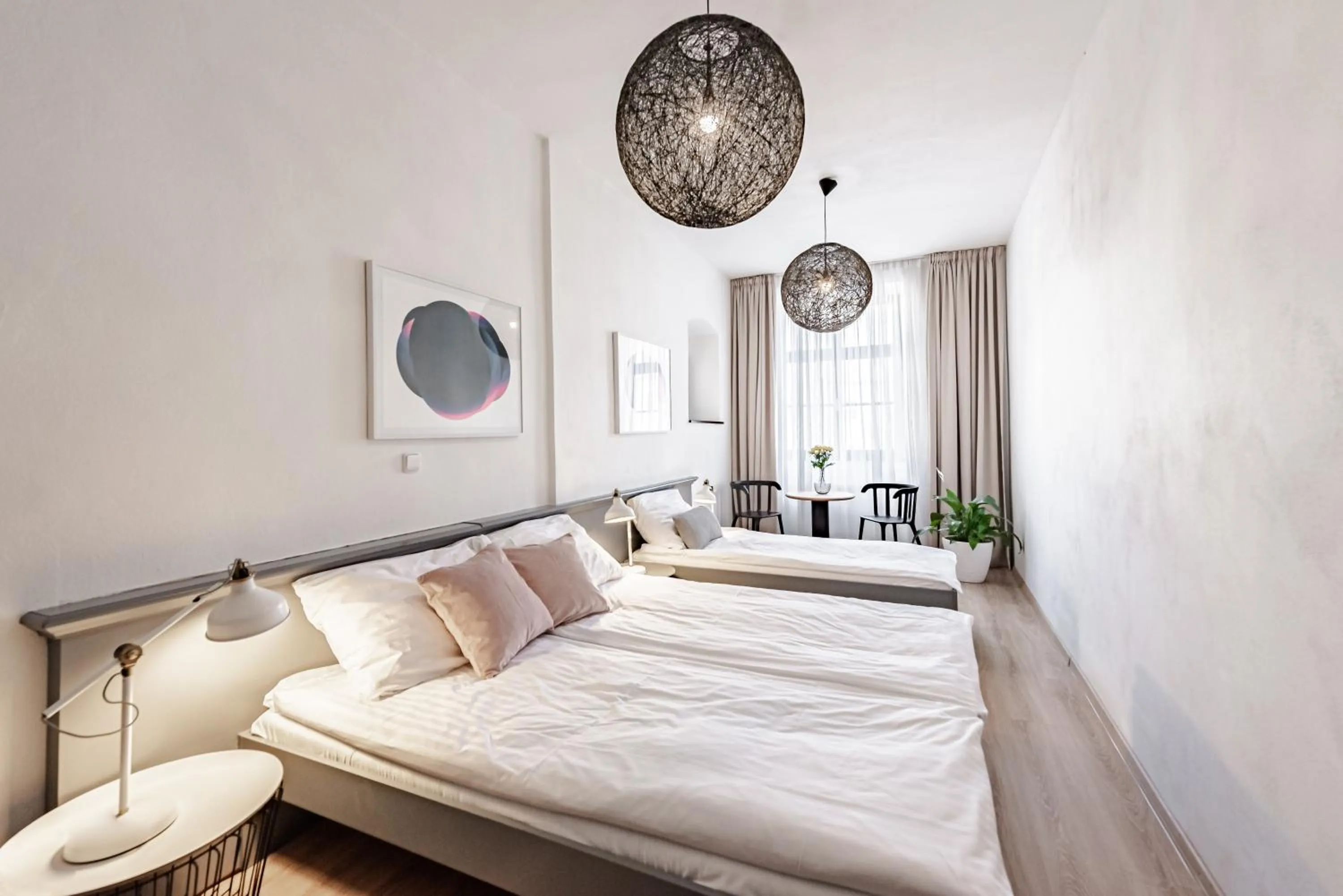 Bed in Hotel Pivoňka