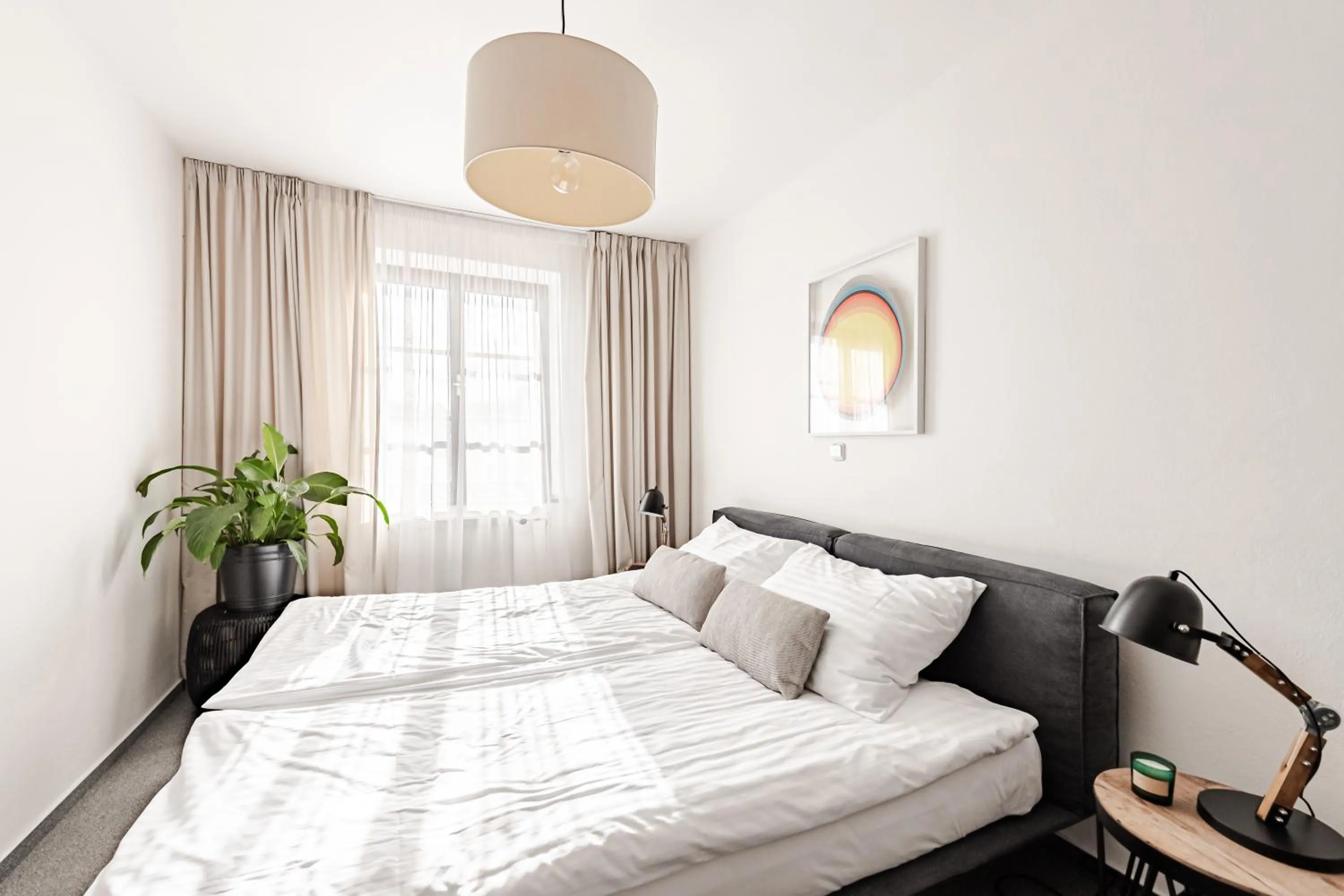 Bed in Hotel Pivoňka