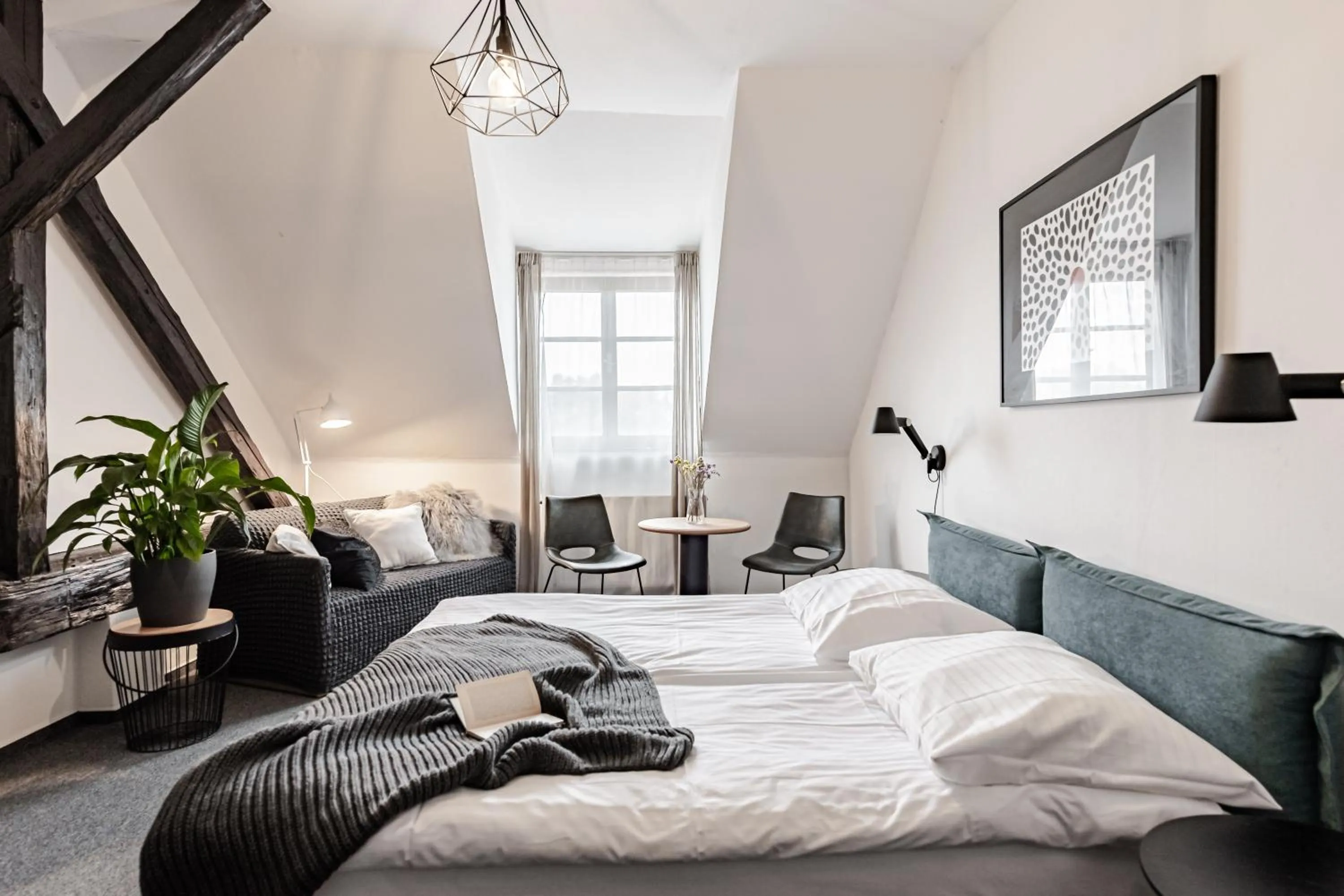 Bed in Hotel Pivoňka