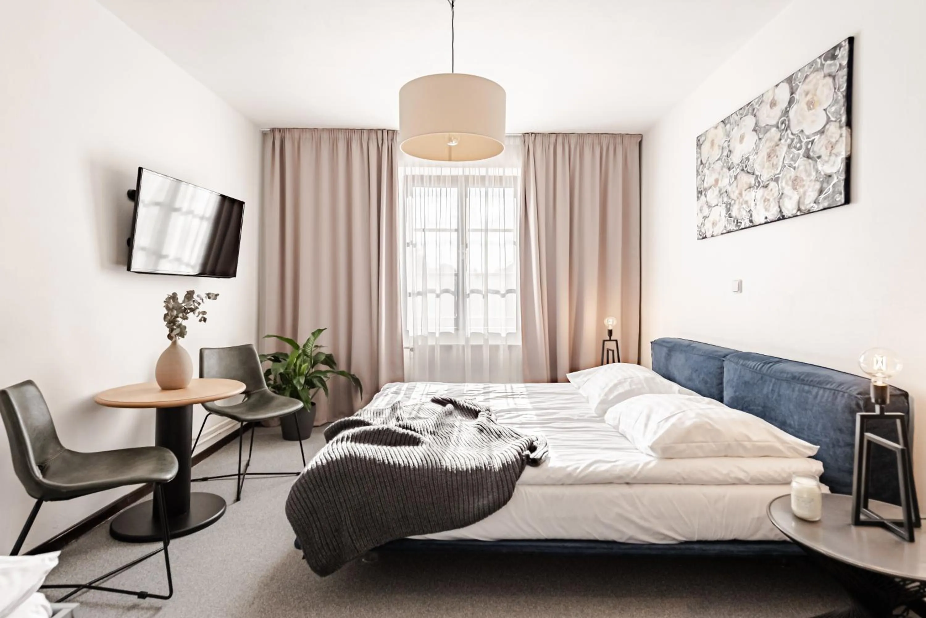 Bed in Hotel Pivoňka