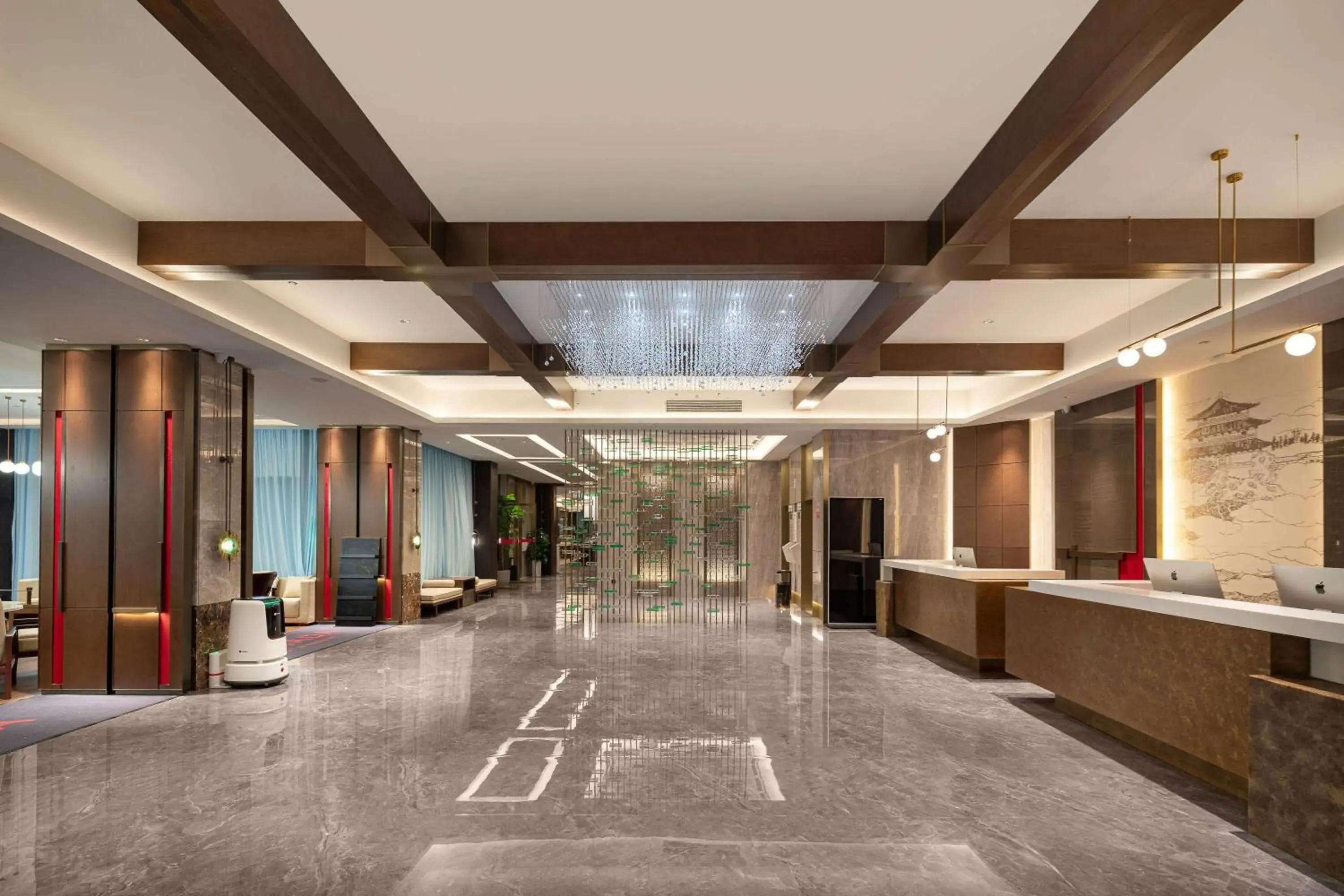 Lobby or reception in Ramada by Wyndham Honghe Kaiyuan Lobby or reception in Ramada by Wyndham Honghe Kaiyuan