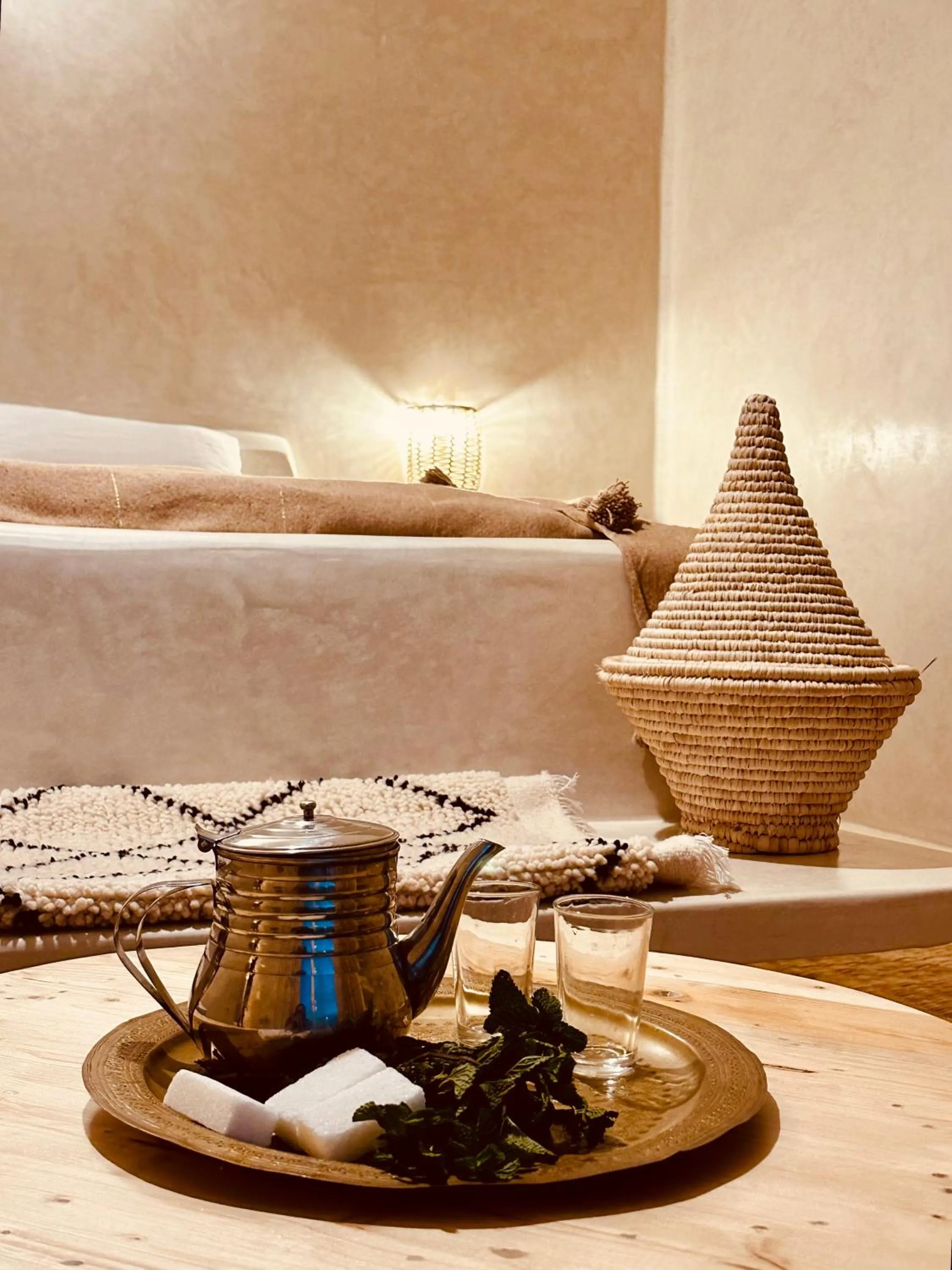 Living room, Bed in Amazigh Home
