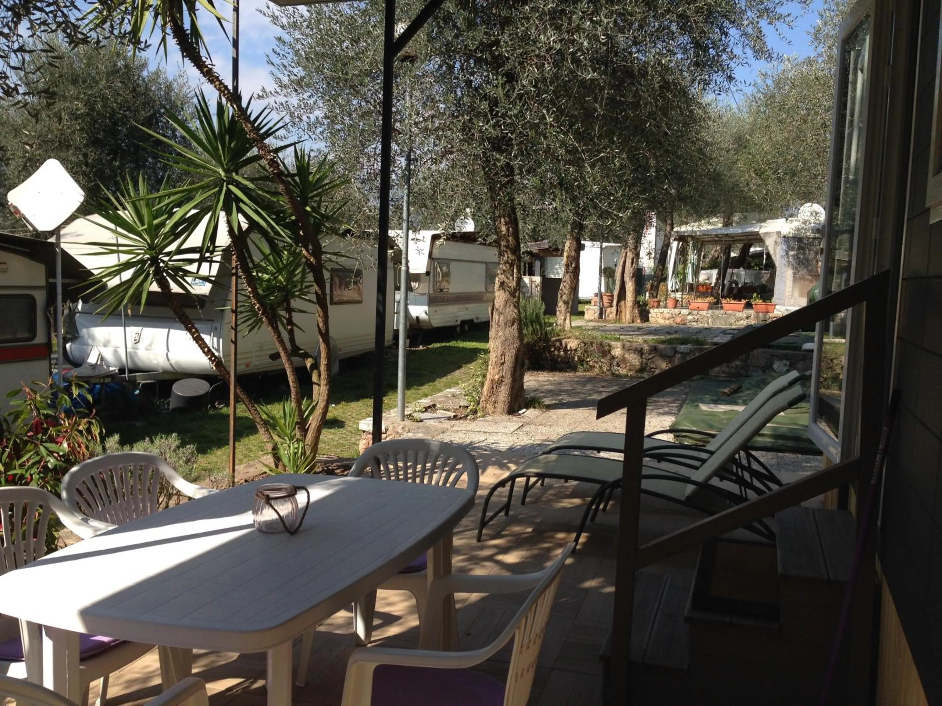 Garden view in Camping Denis