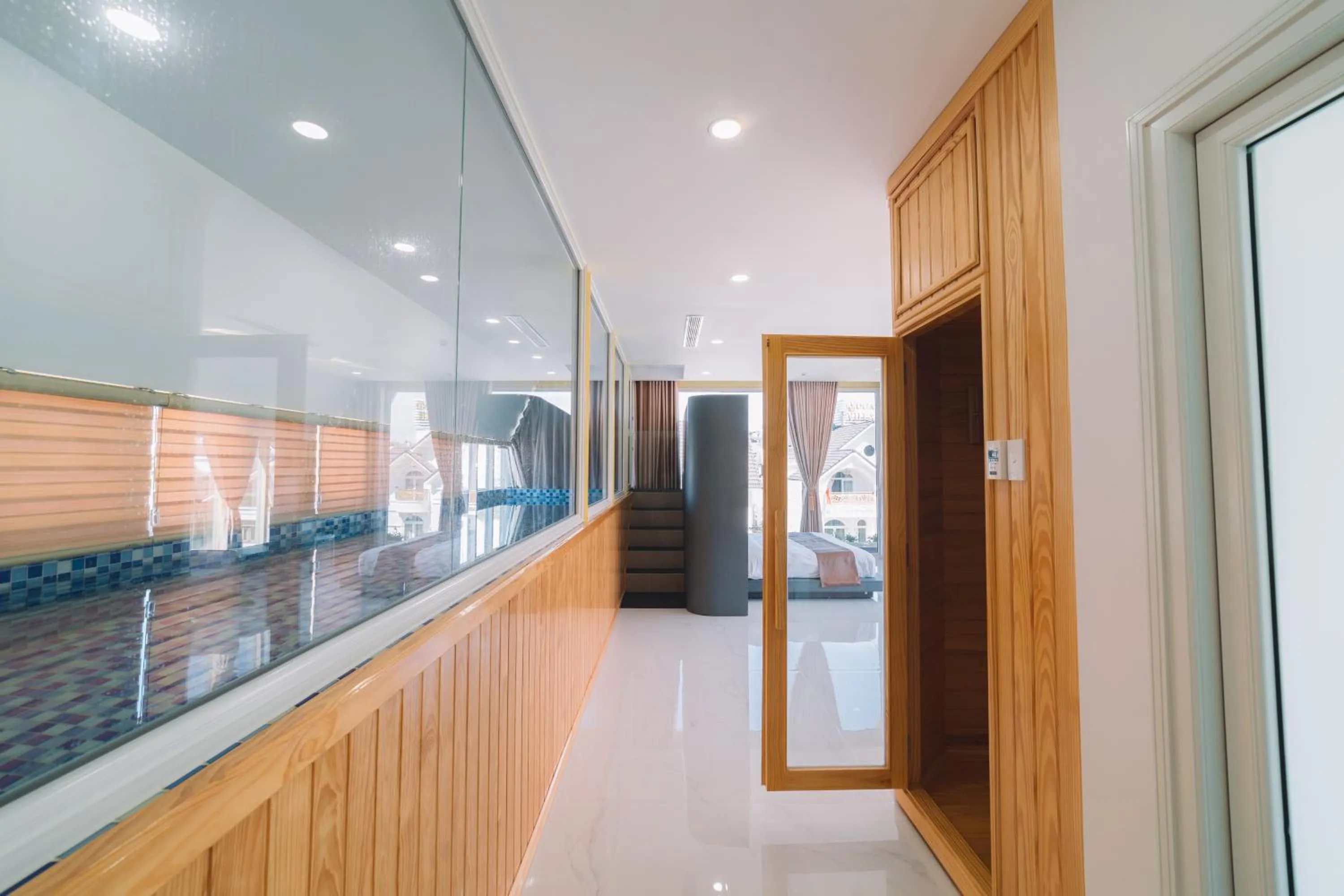 Sauna in Quy Tai Premium Hotel