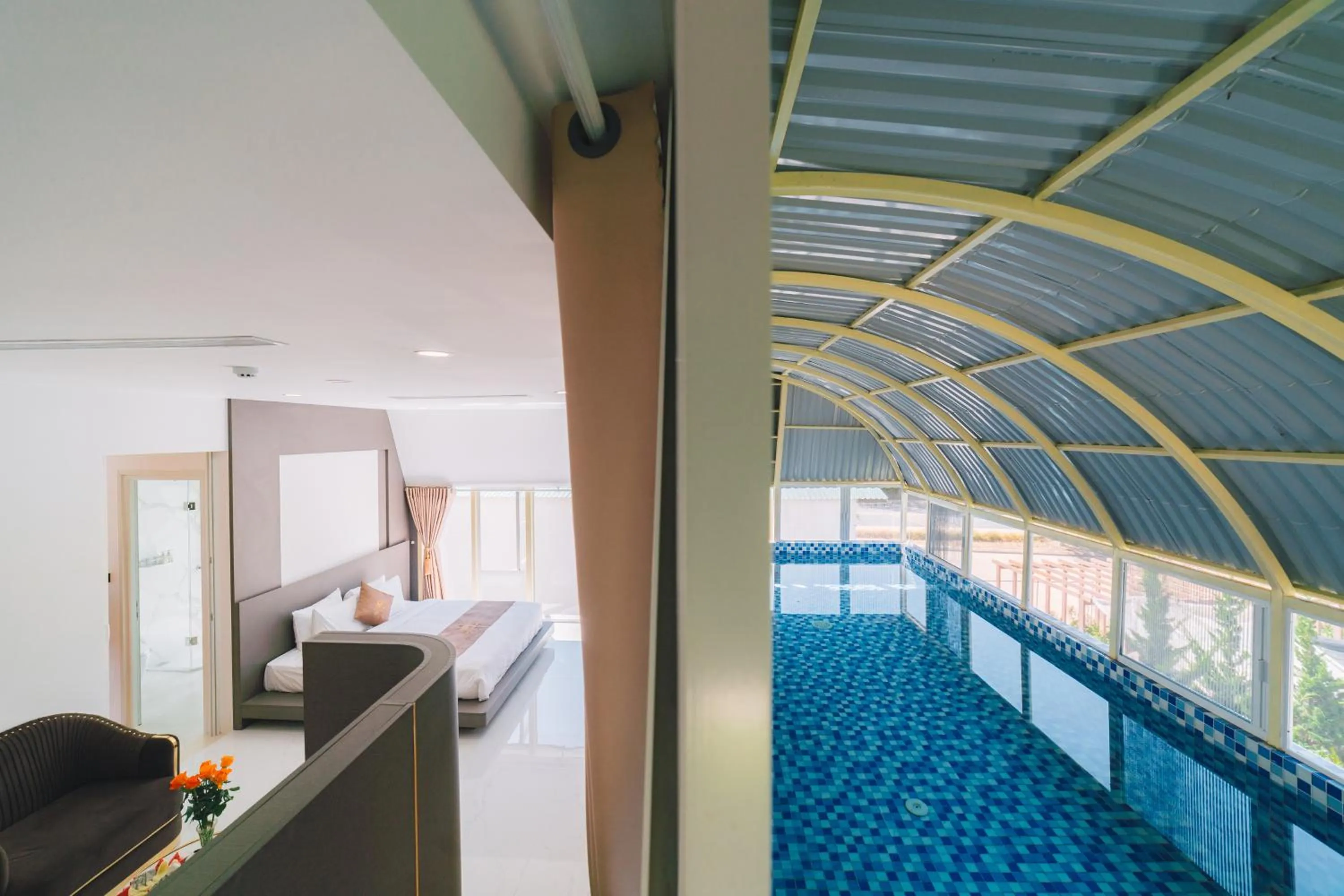 Bedroom in Quy Tai Premium Hotel