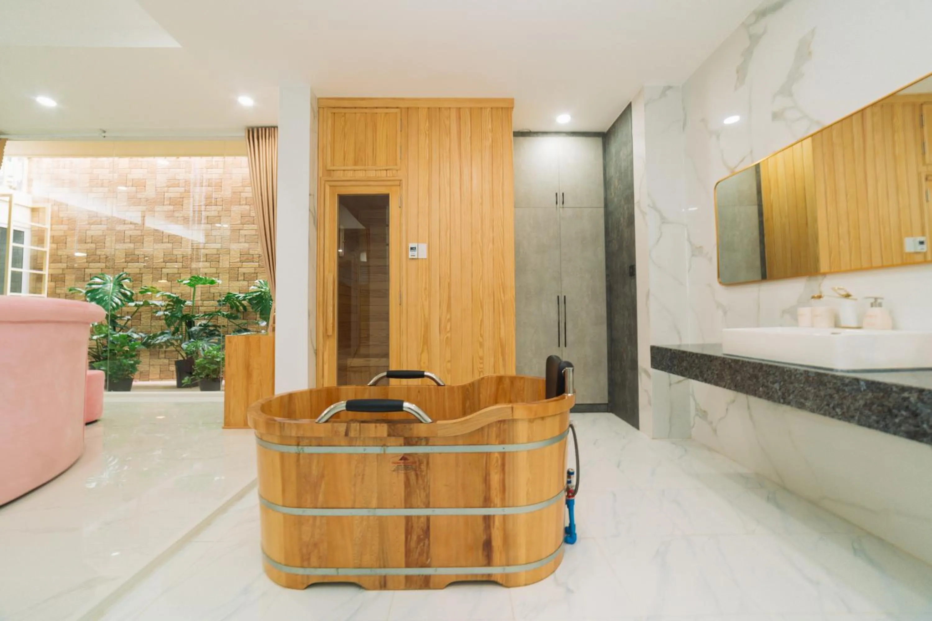 Sauna in Quy Tai Premium Hotel