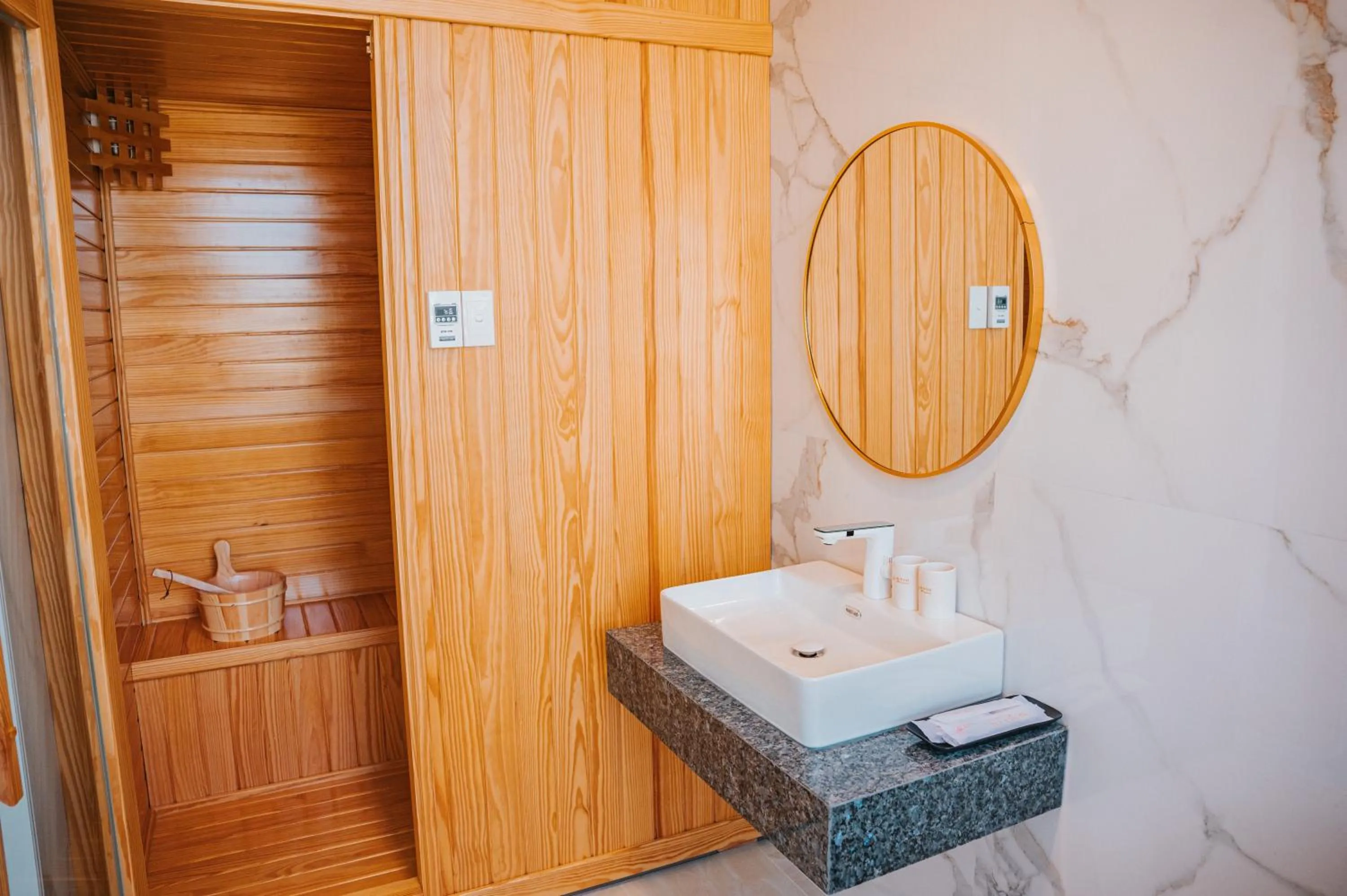 Sauna in Quy Tai Premium Hotel