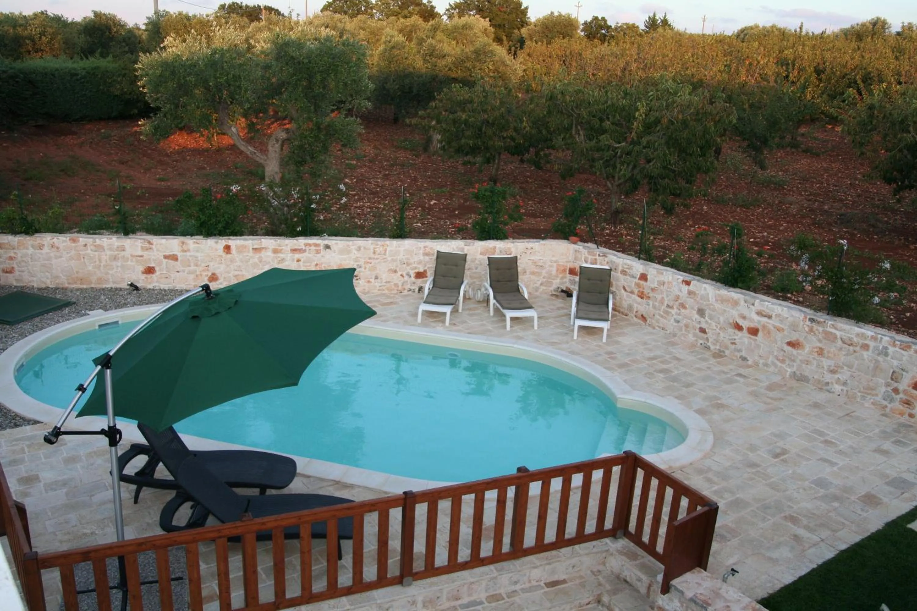 Pool view in La Dimora Gigante
