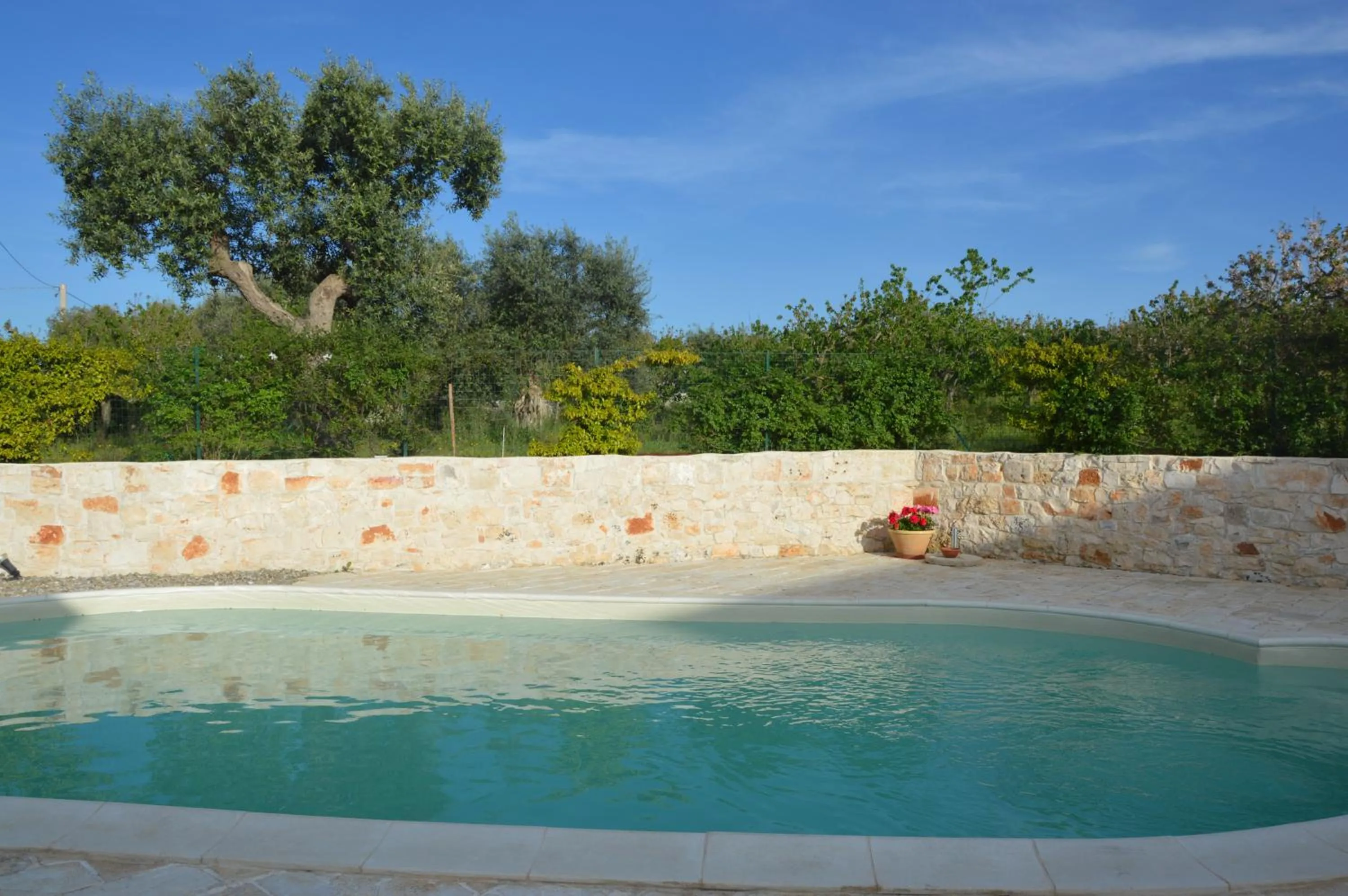 Pool view in La Dimora Gigante