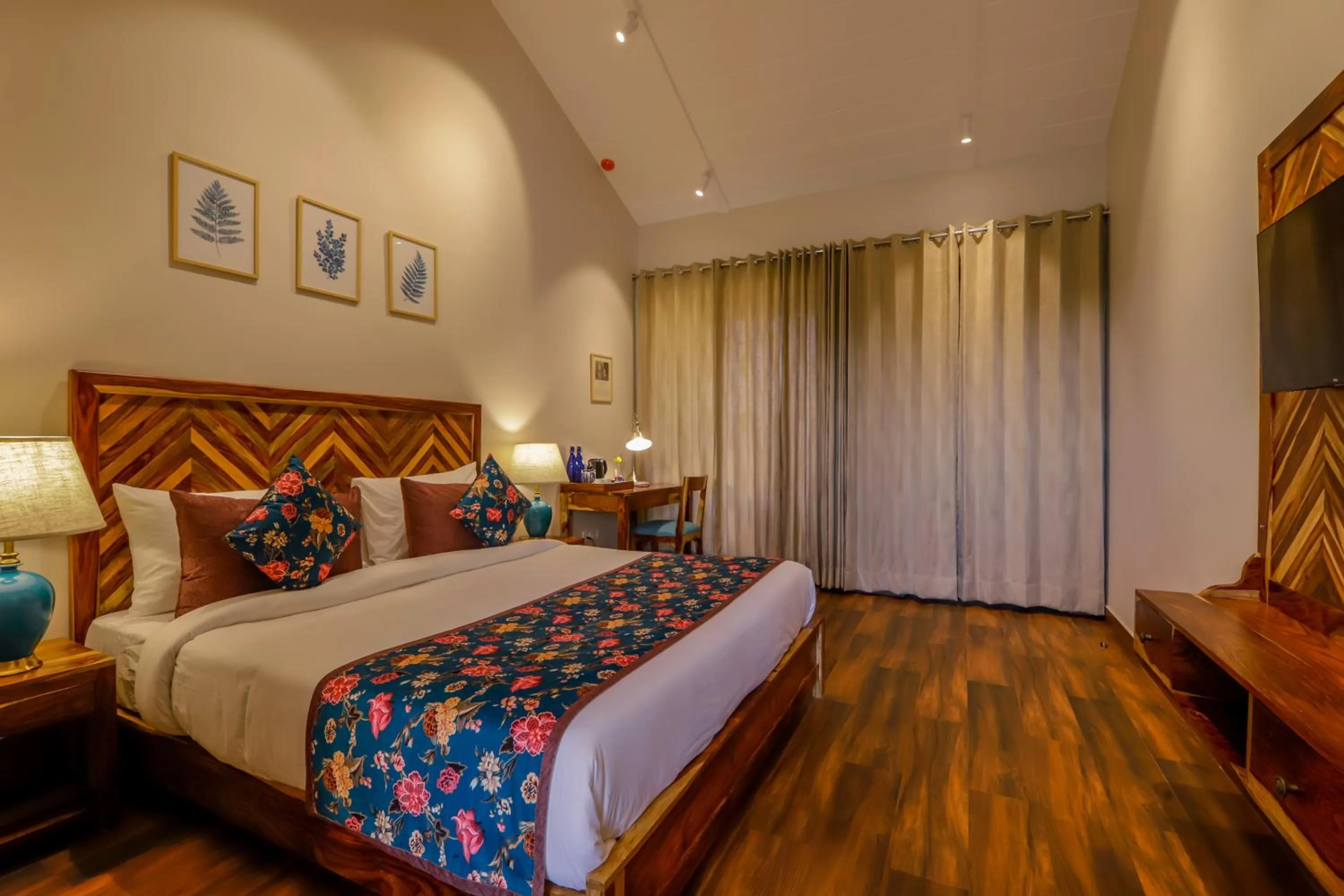 Bed in Ananyamaya nature lodge