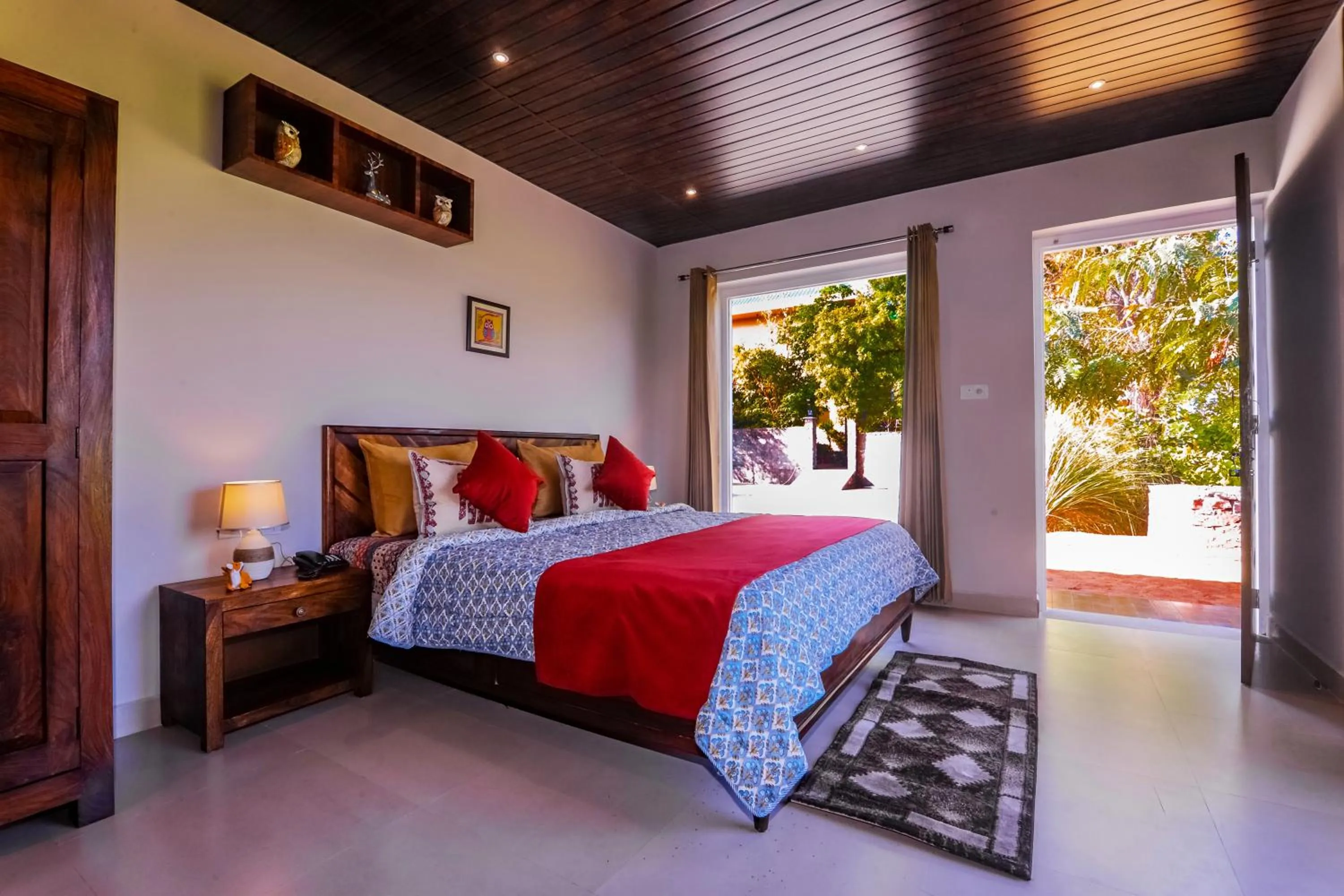 Bed in Ananyamaya nature lodge