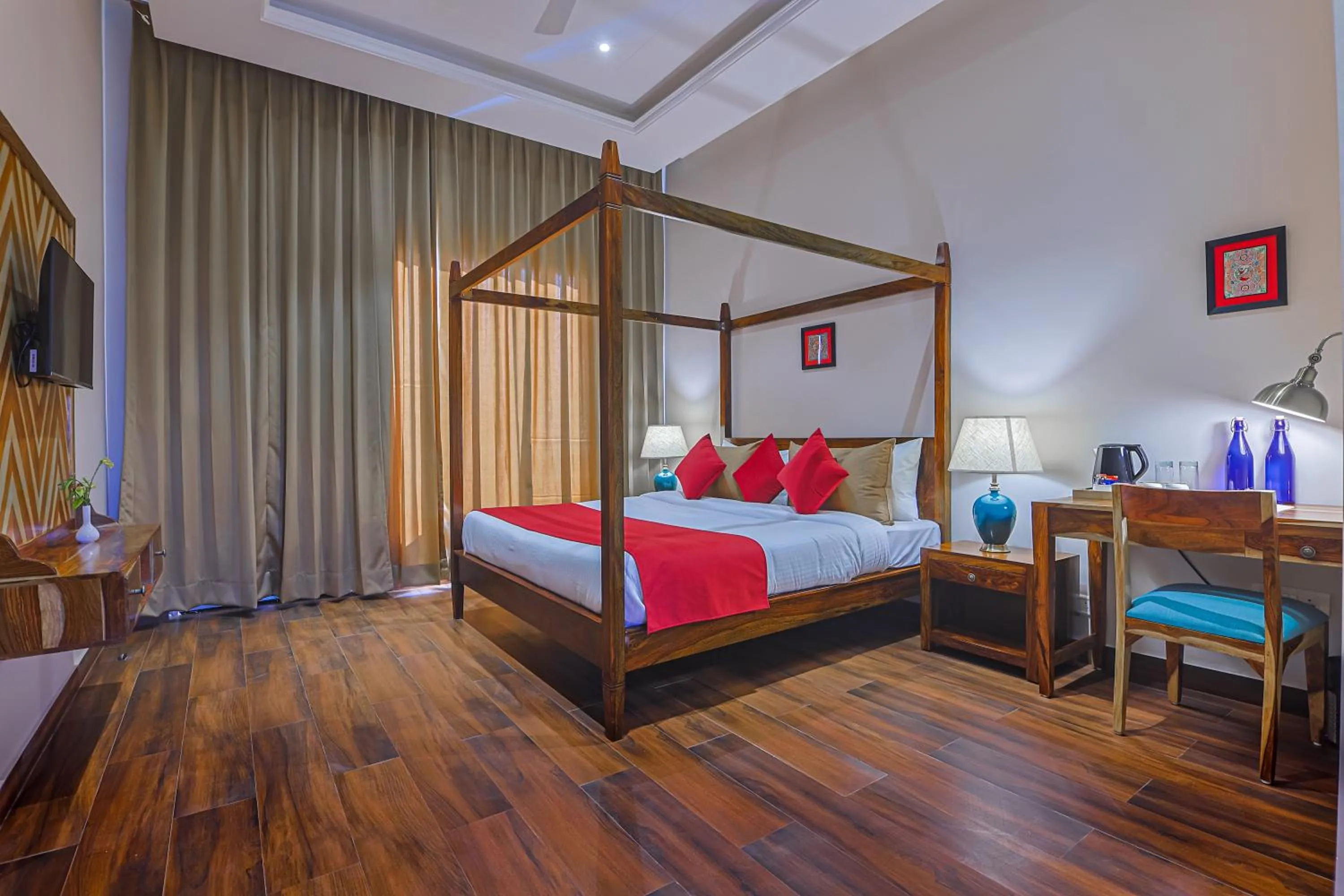 Bed in Ananyamaya nature lodge