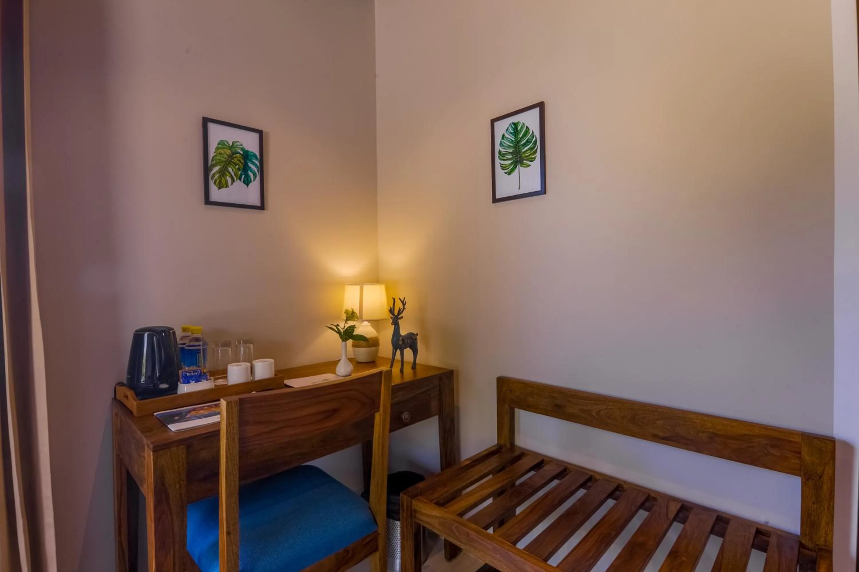 Seating area in Ananyamaya nature lodge