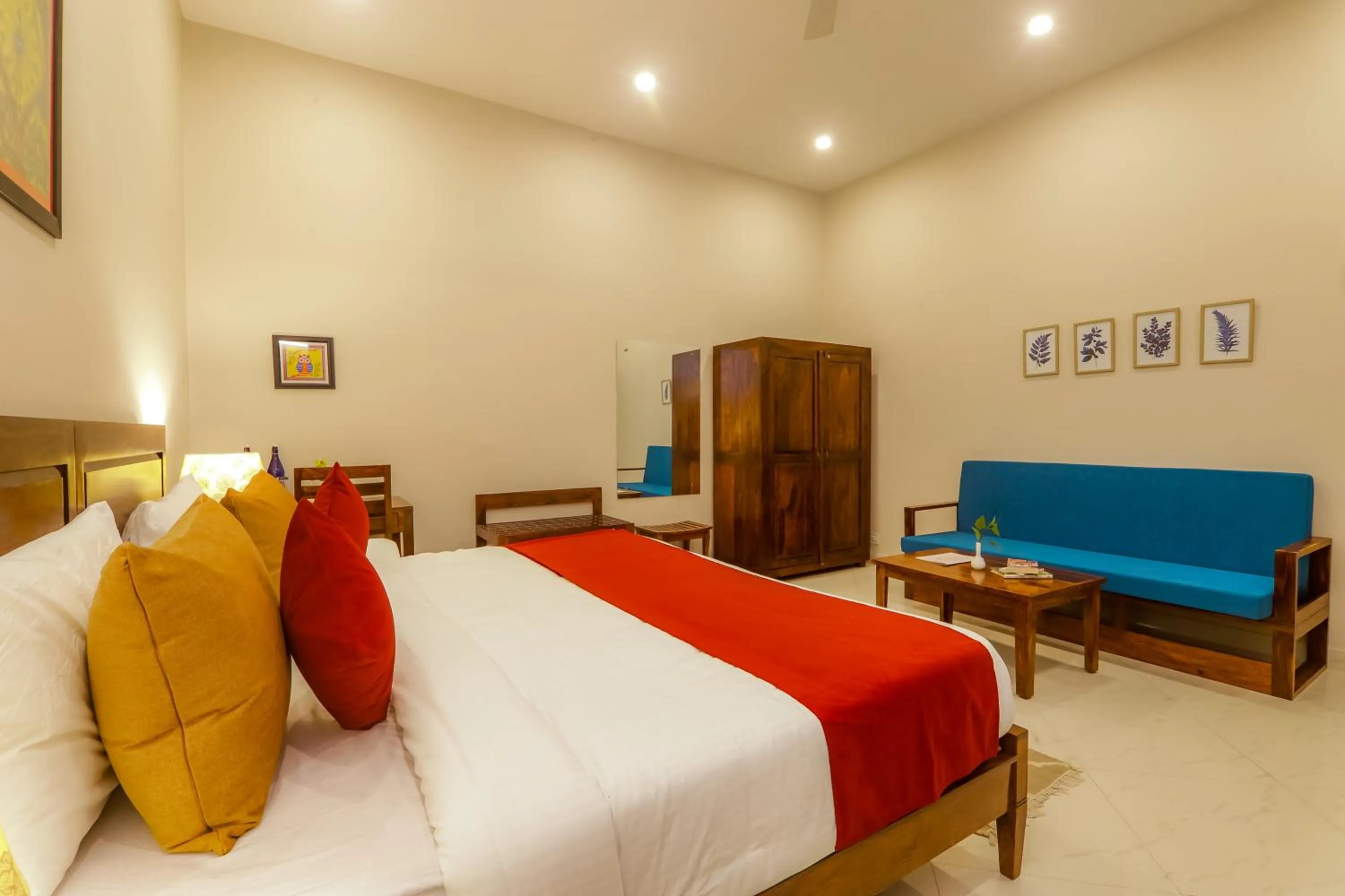 Bed in Ananyamaya nature lodge