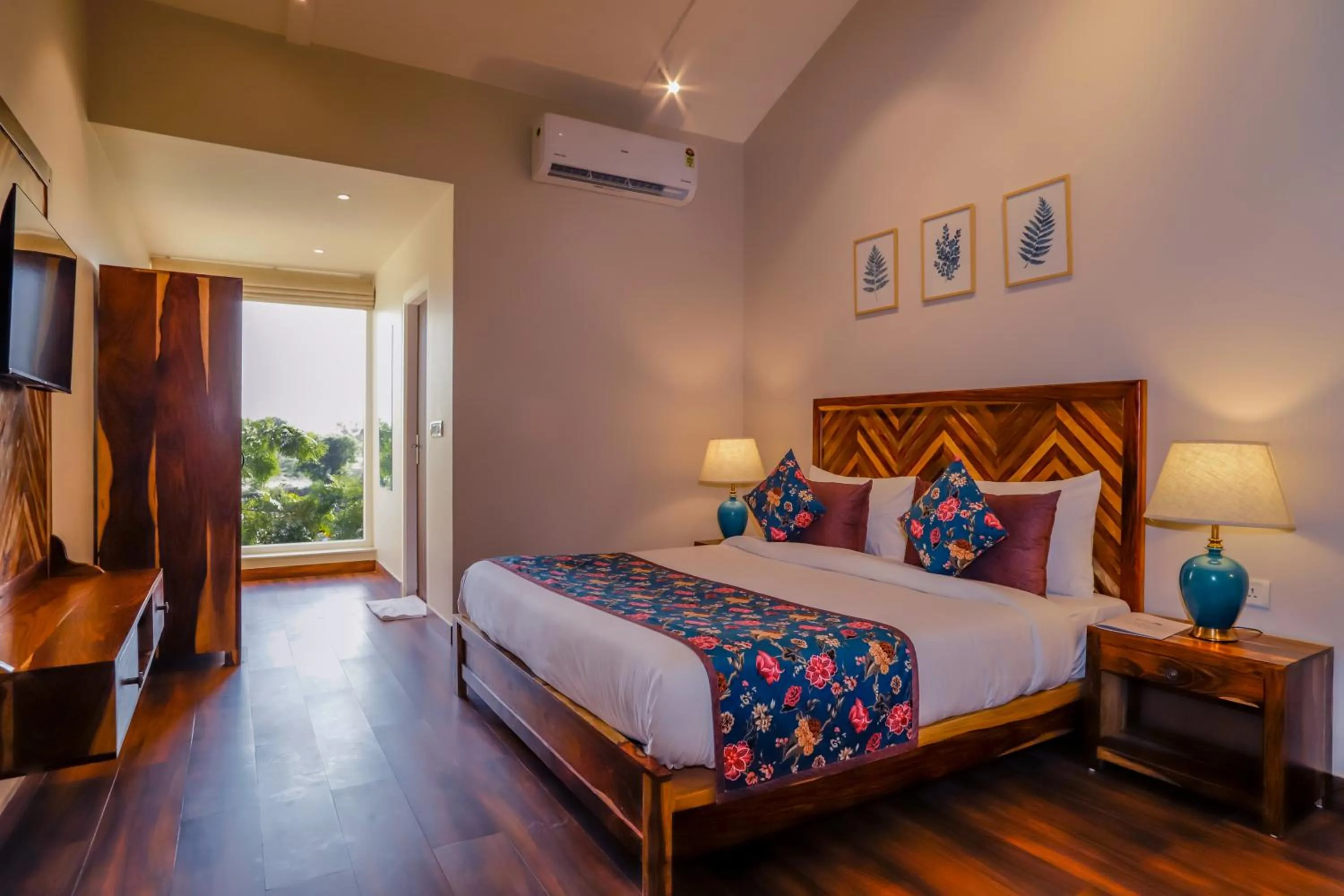 Bed in Ananyamaya nature lodge