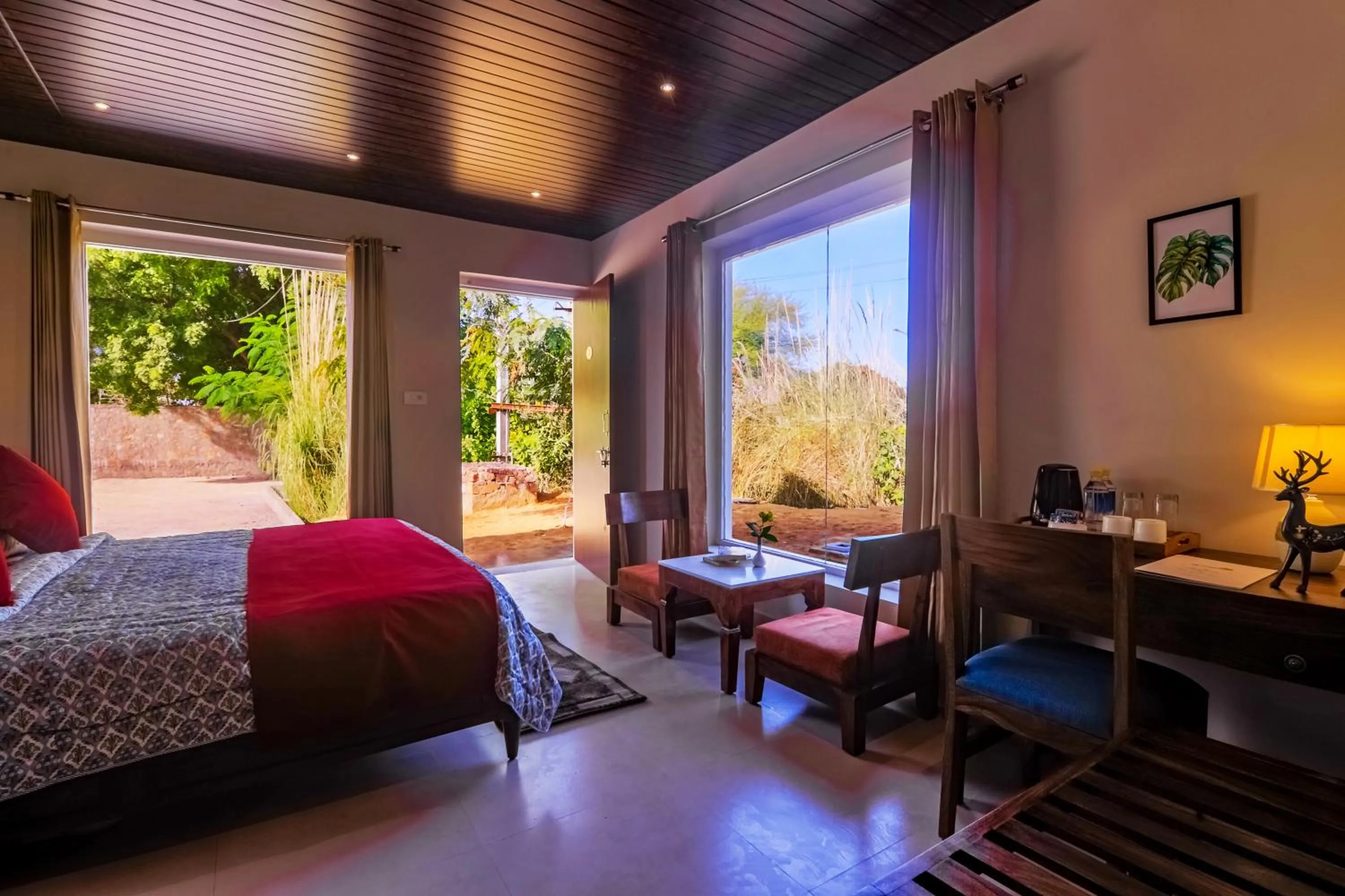 Bed in Ananyamaya nature lodge