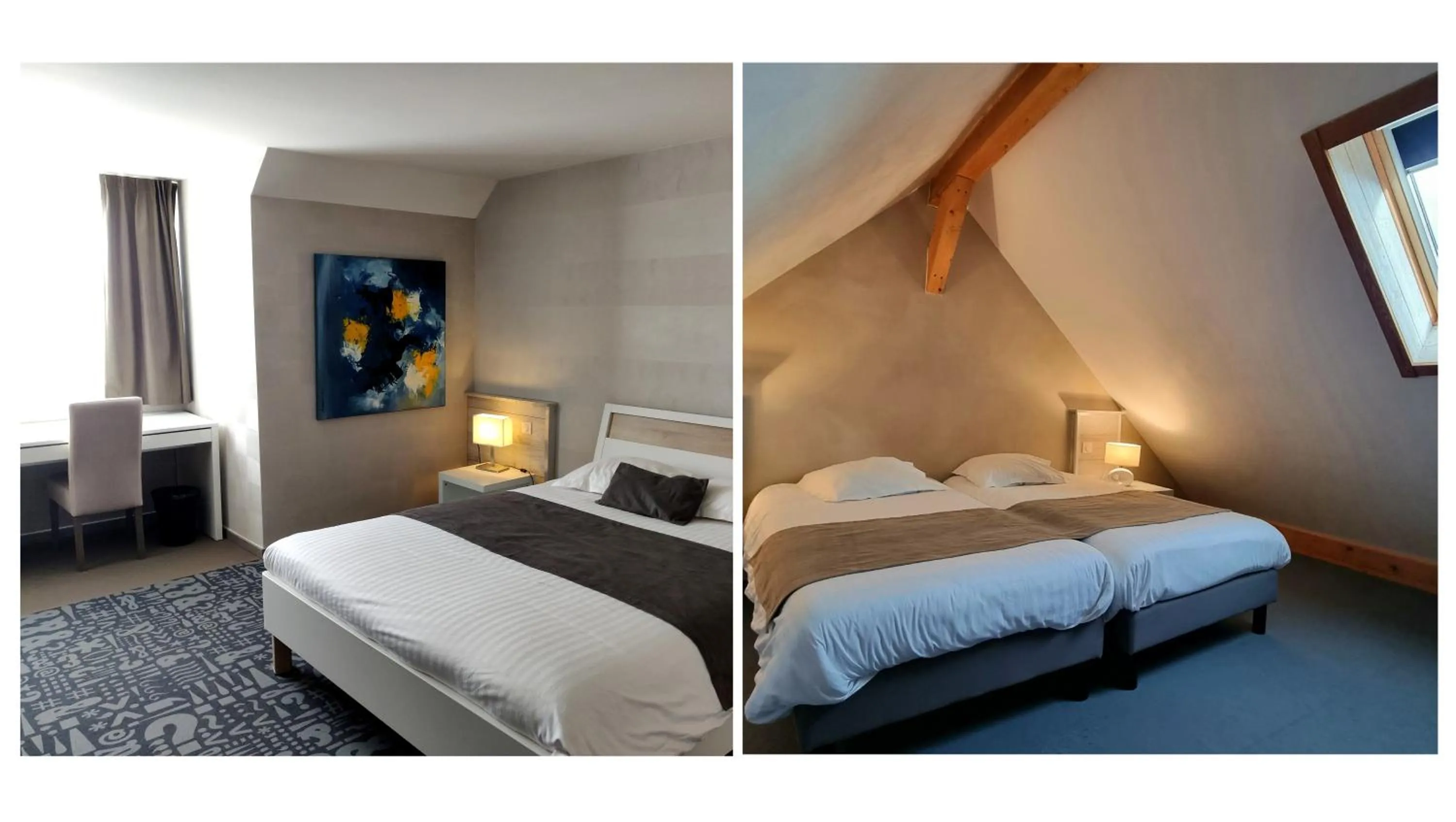 Bed in Hôtel Le Dormeur