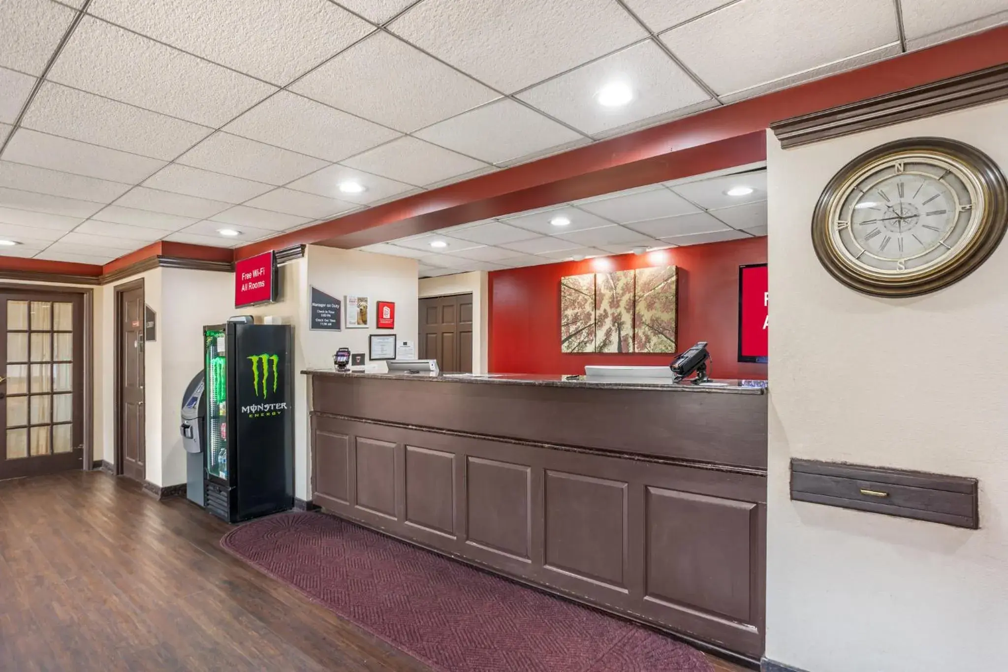 Lobby or reception in HomeTowne Studios by Red Roof Lancaster Lobby or reception in HomeTowne Studios by Red Roof Lancaster