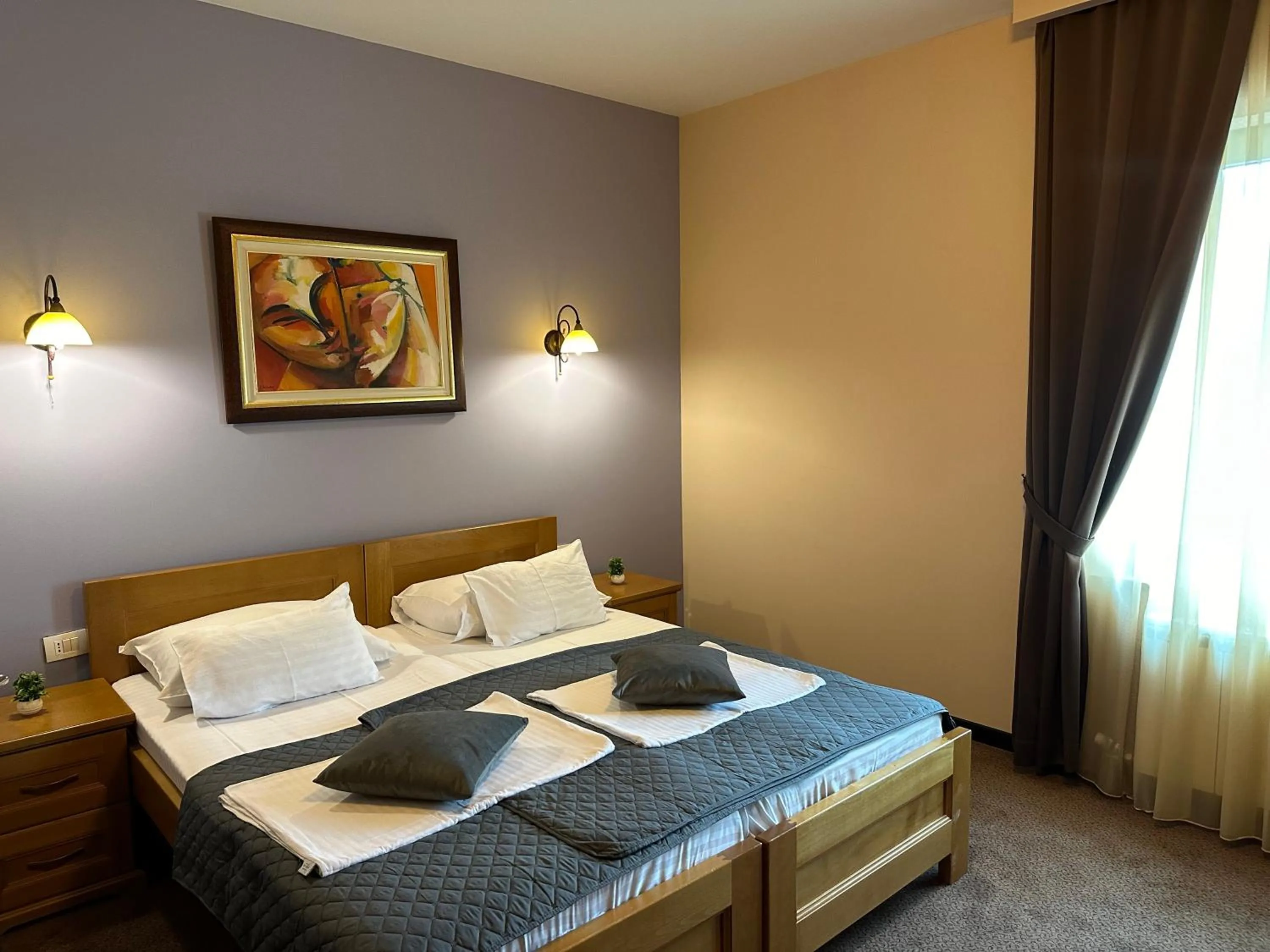 Bed in Hotel Monte Rosa