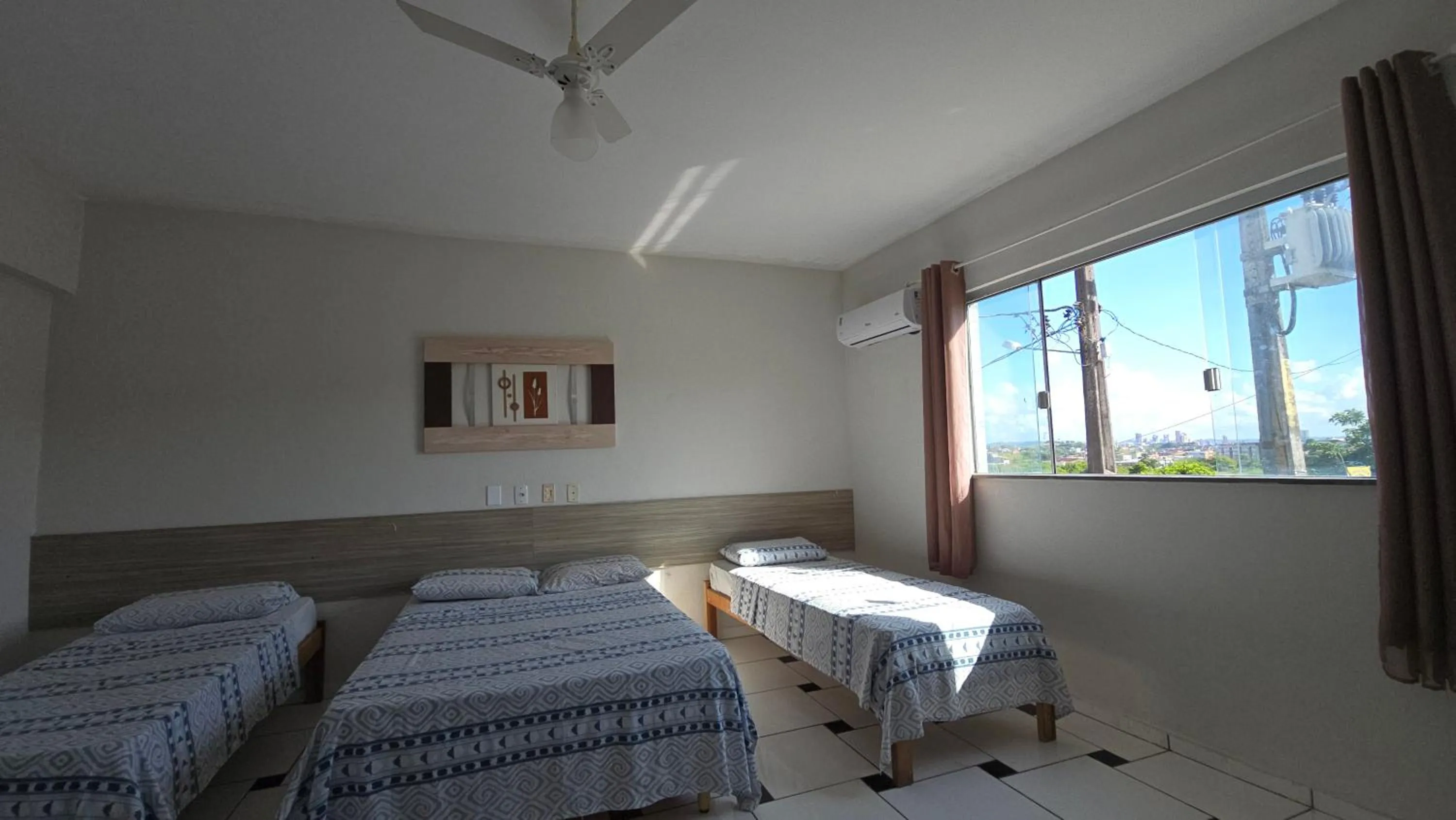 Bed in Hotel Pousada Positiva