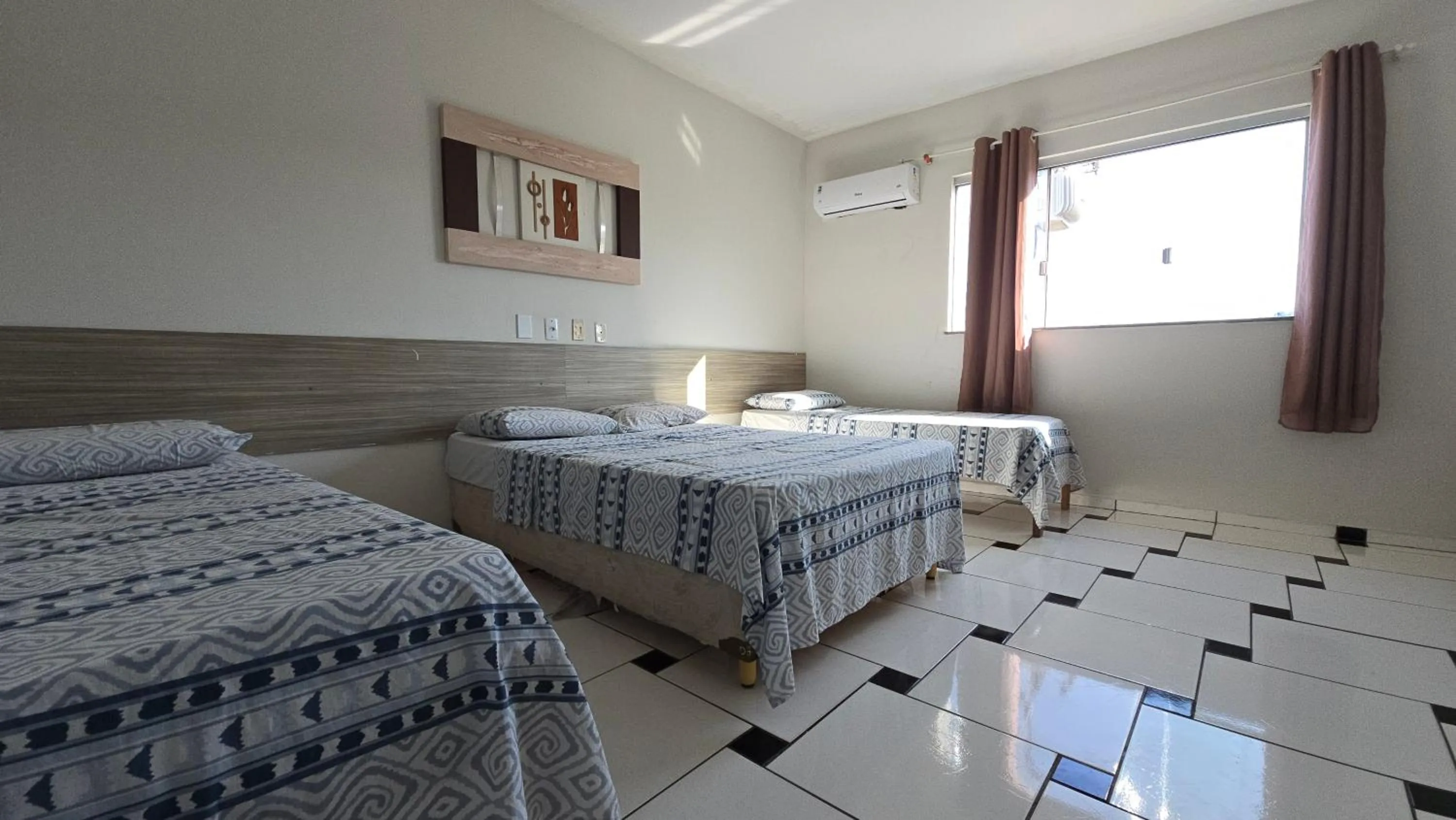 Bed in Hotel Pousada Positiva