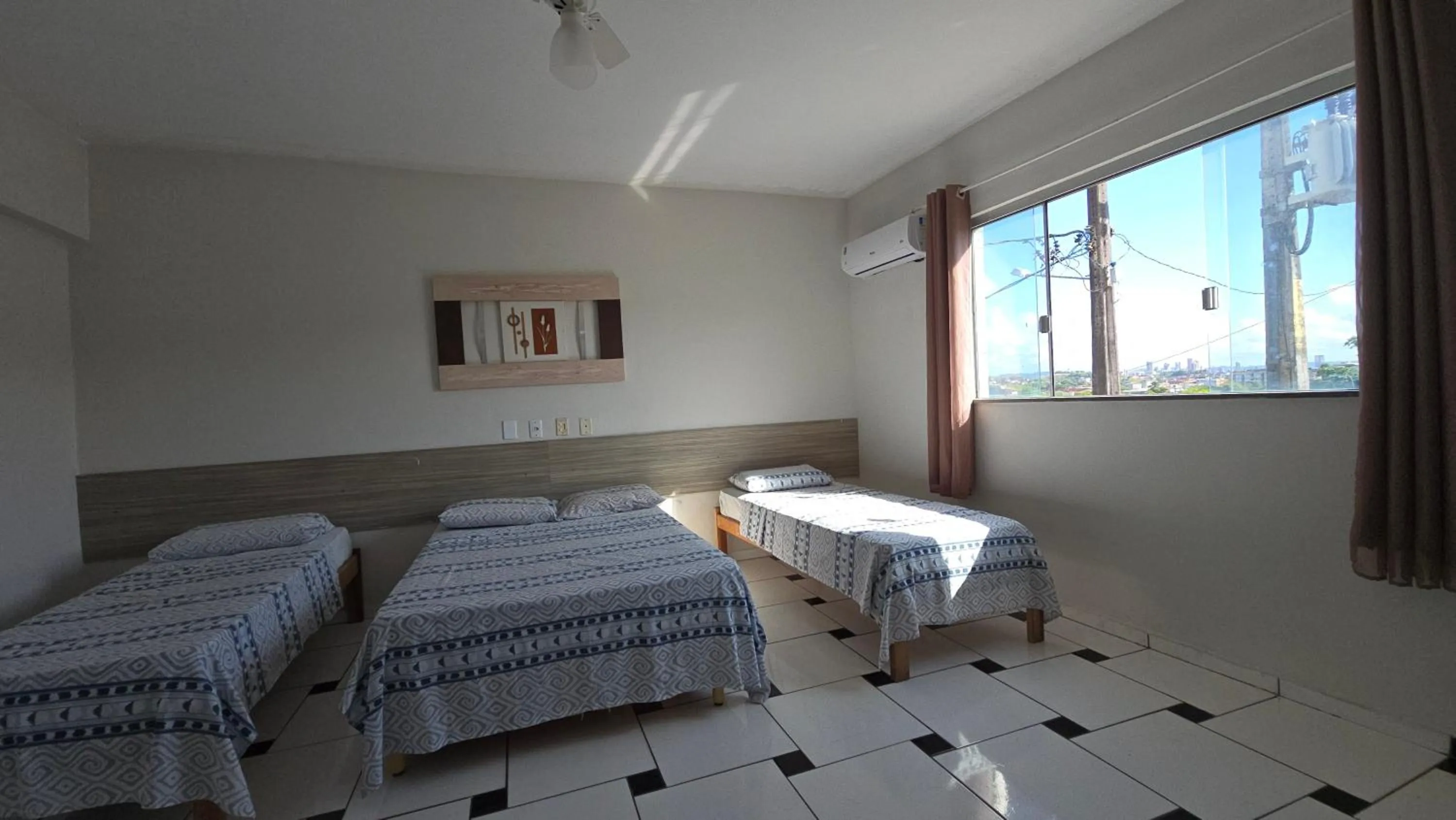 Bed in Hotel Pousada Positiva