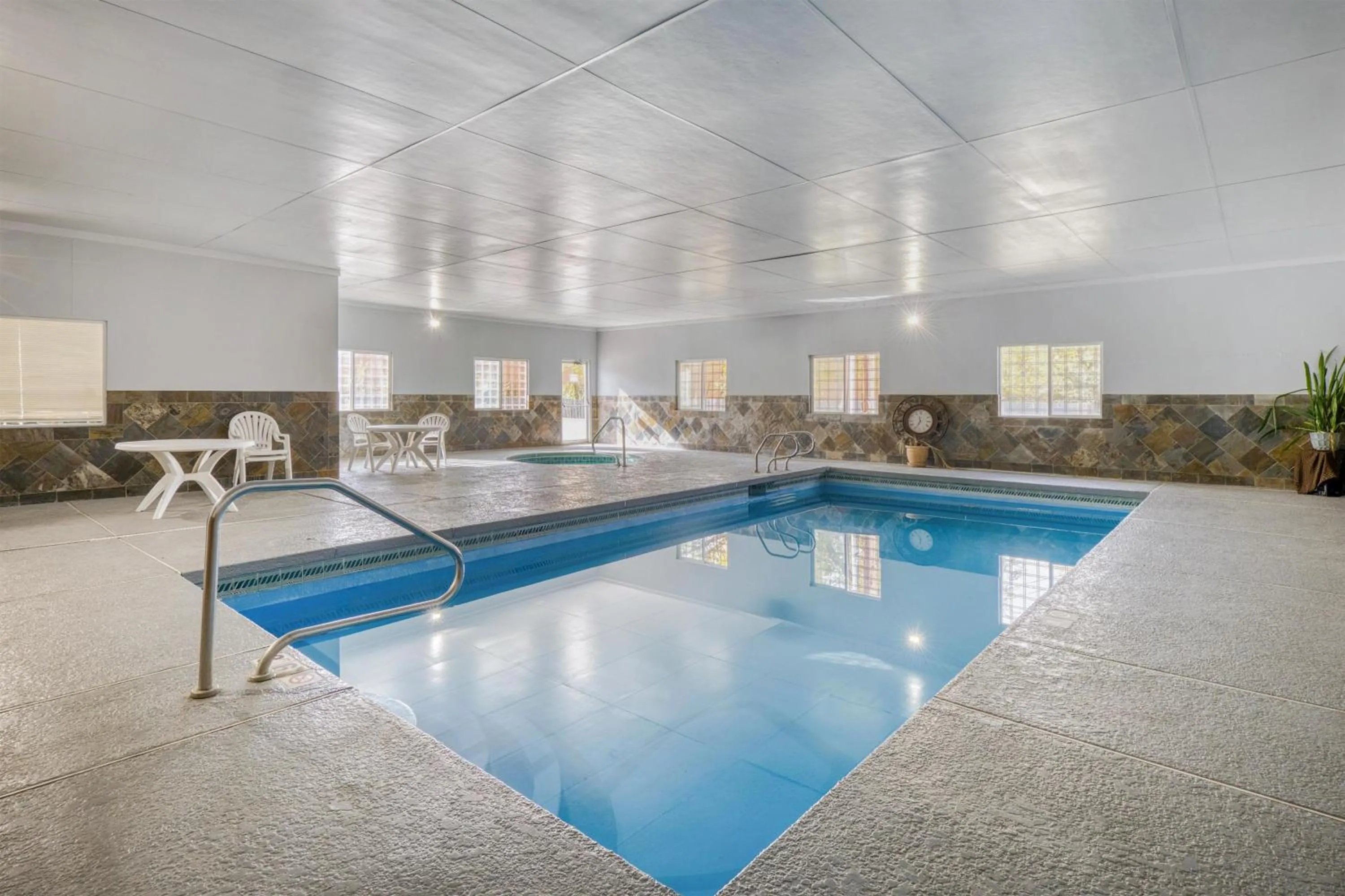 Pool view in SureStay Plus by Best Western Montrose