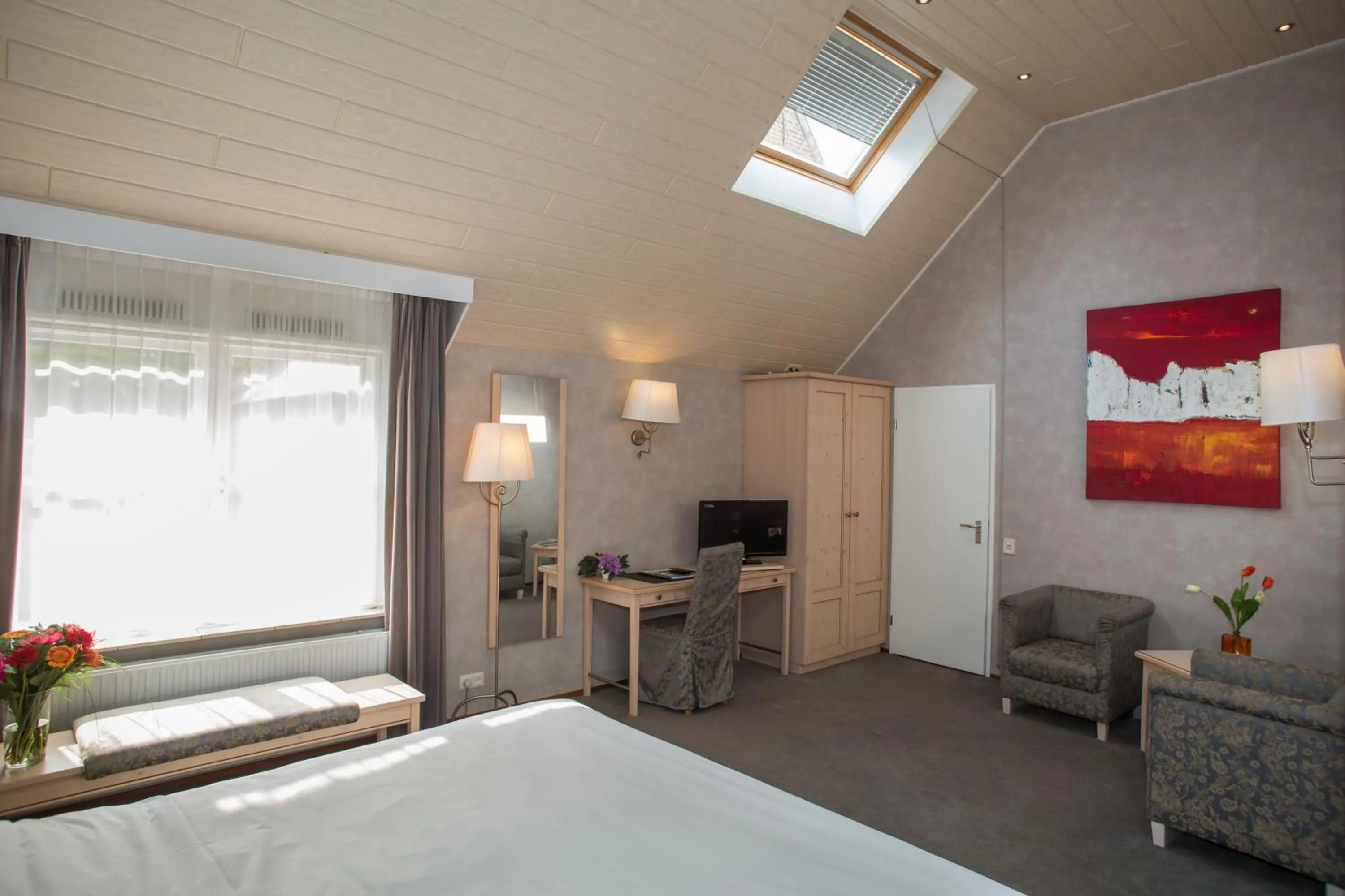 Decorative detail, Bed in Landhotel De Hoofdige Boer