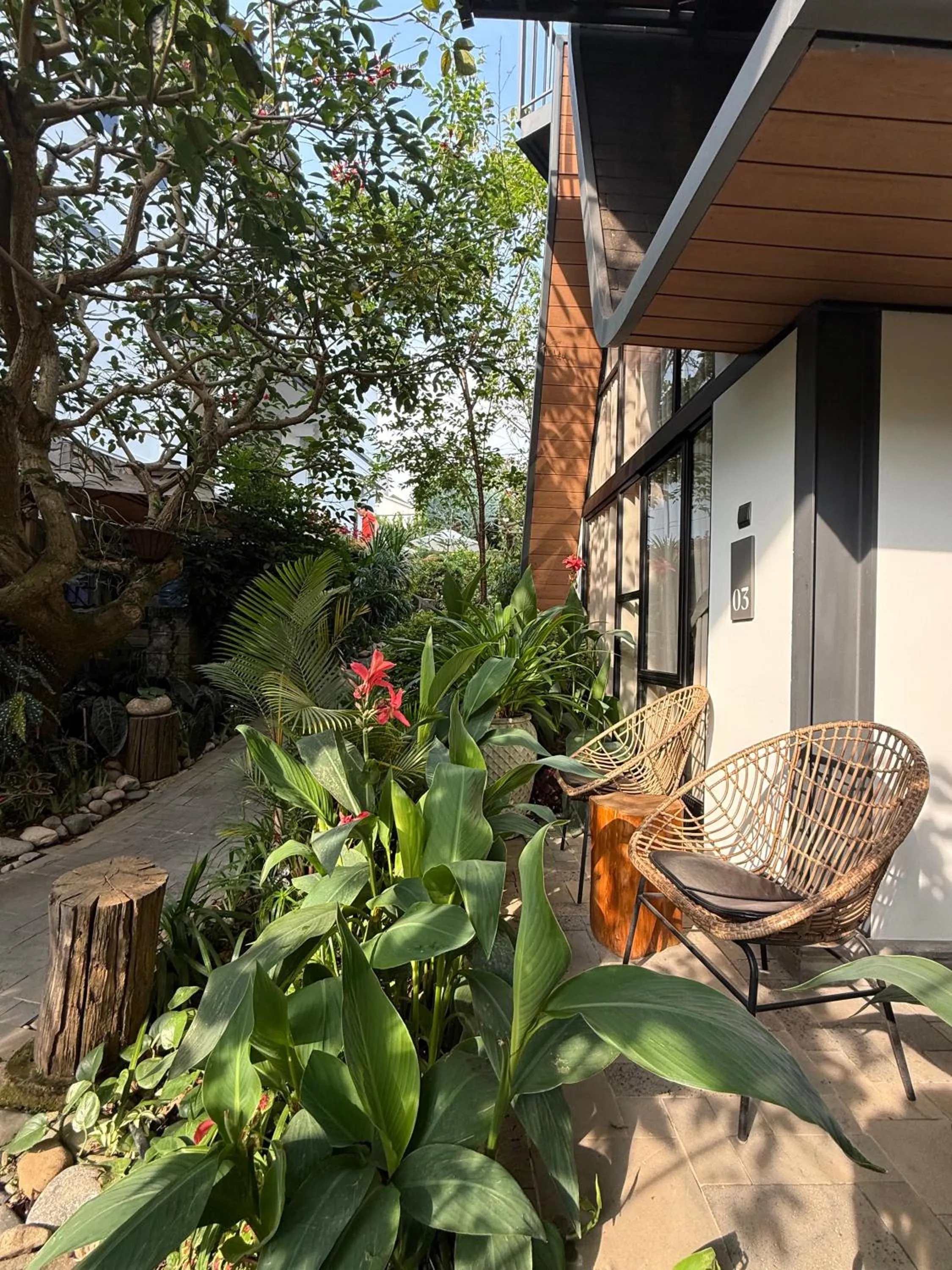 Seating area in Bach Place Dalat