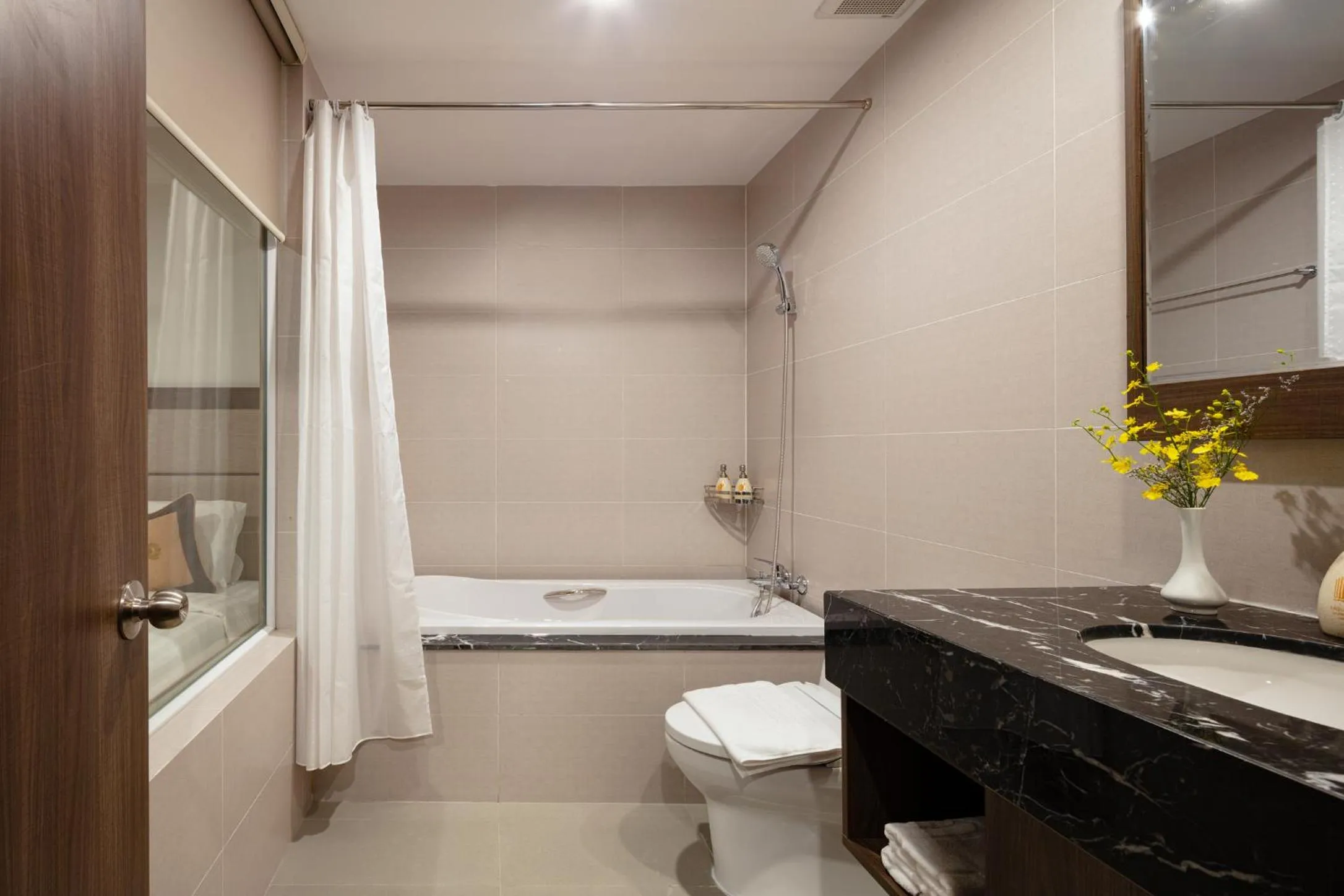 Shower in Daphovina Hotel