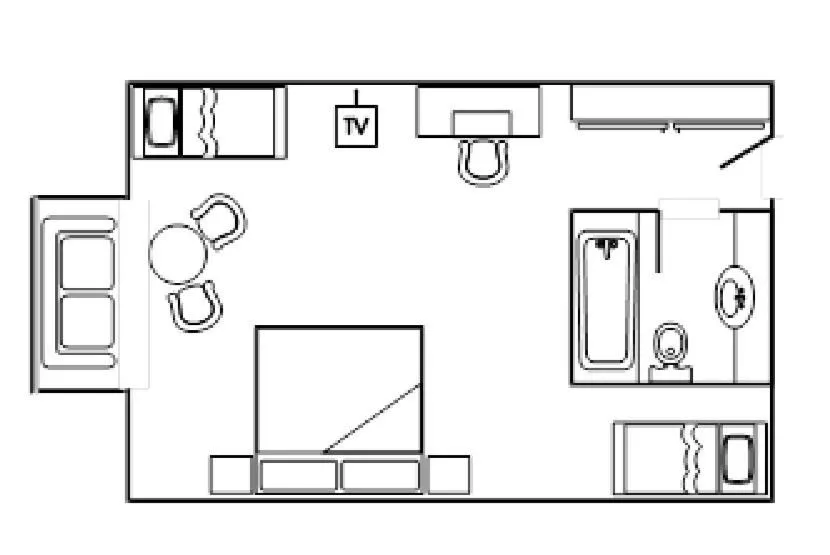 Floor plan in Perisher Manor Hotel