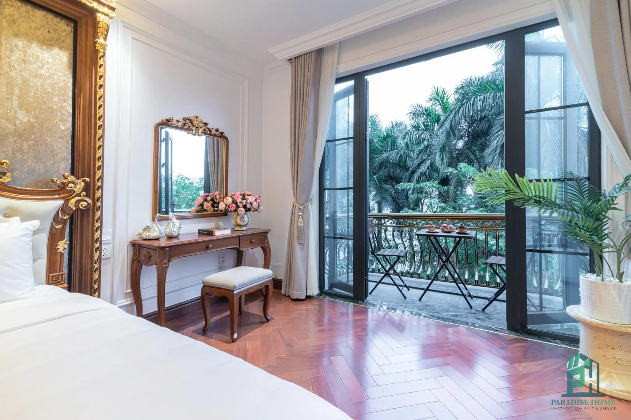 View (from property/room), Bed in Luxe Paradise Suite Hotel Trich Sai