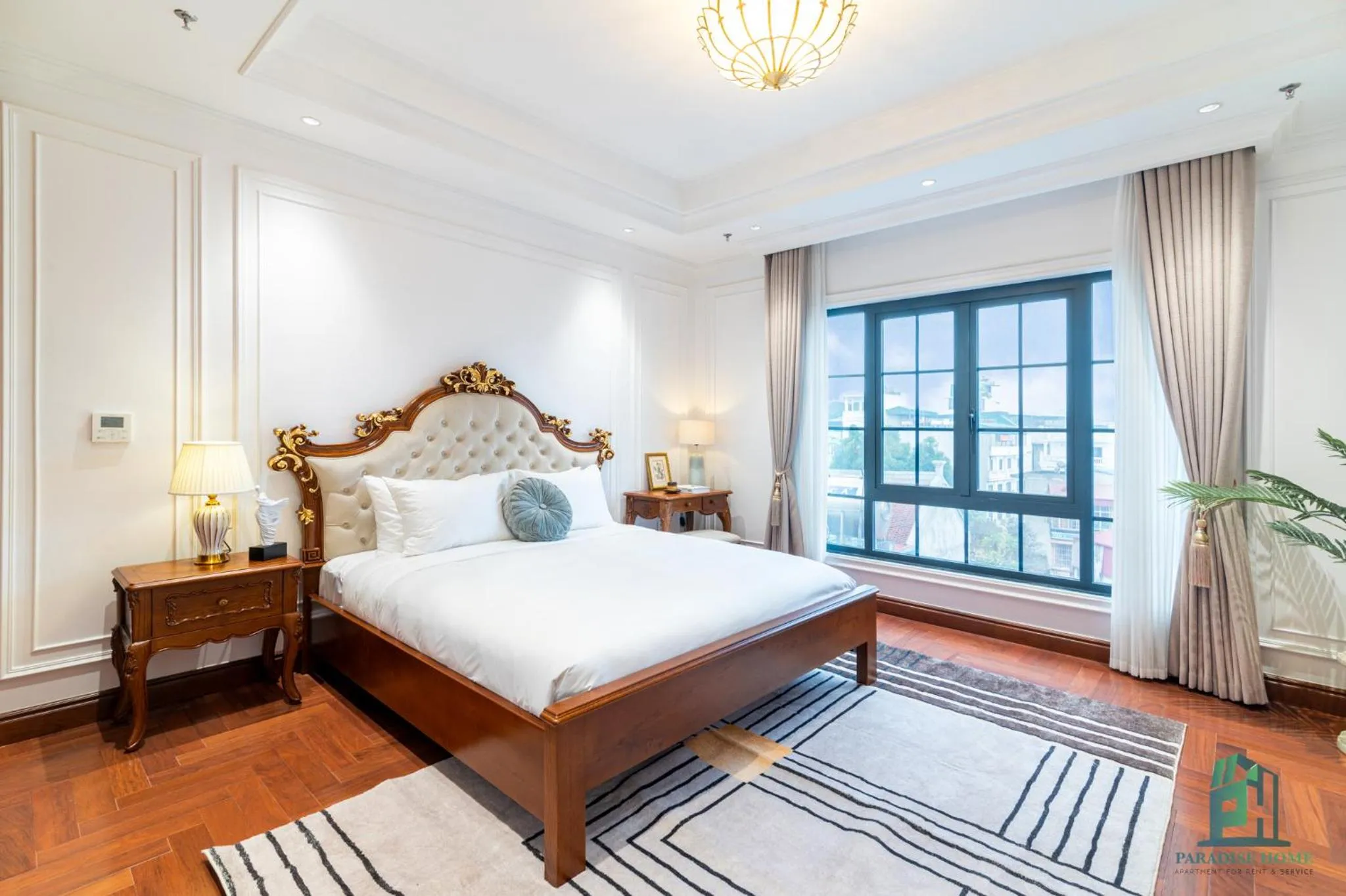 Bed in Luxe Paradise Suite Hotel Trich Sai