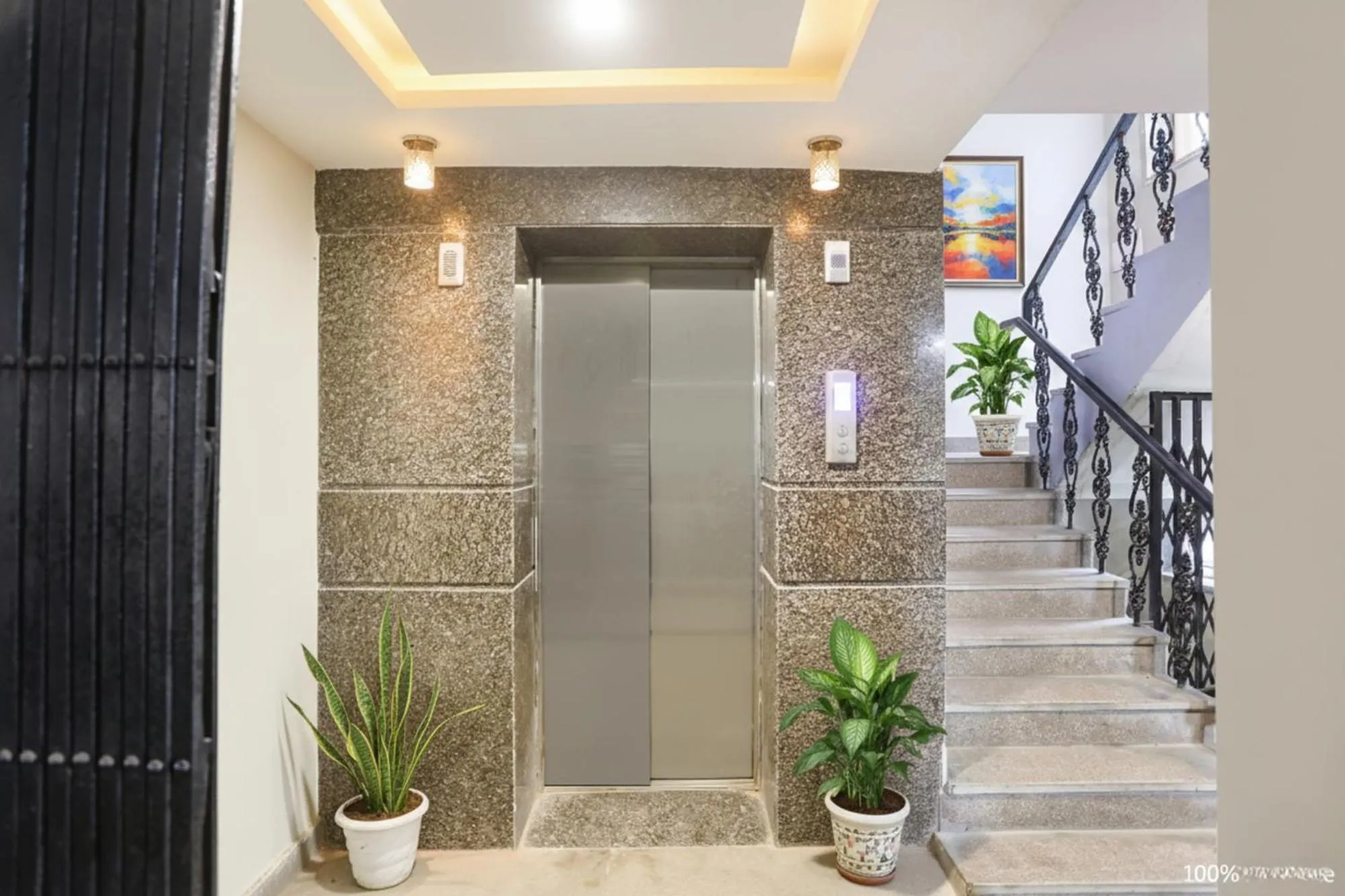 elevator in FabHotel Nirvana Residency