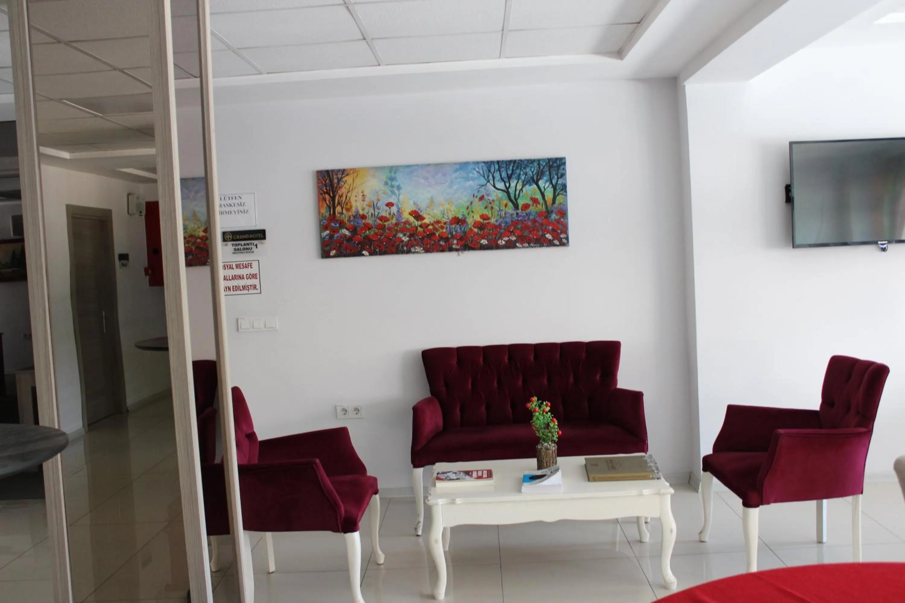 Communal lounge/ TV room in ANGRAND HOTEL