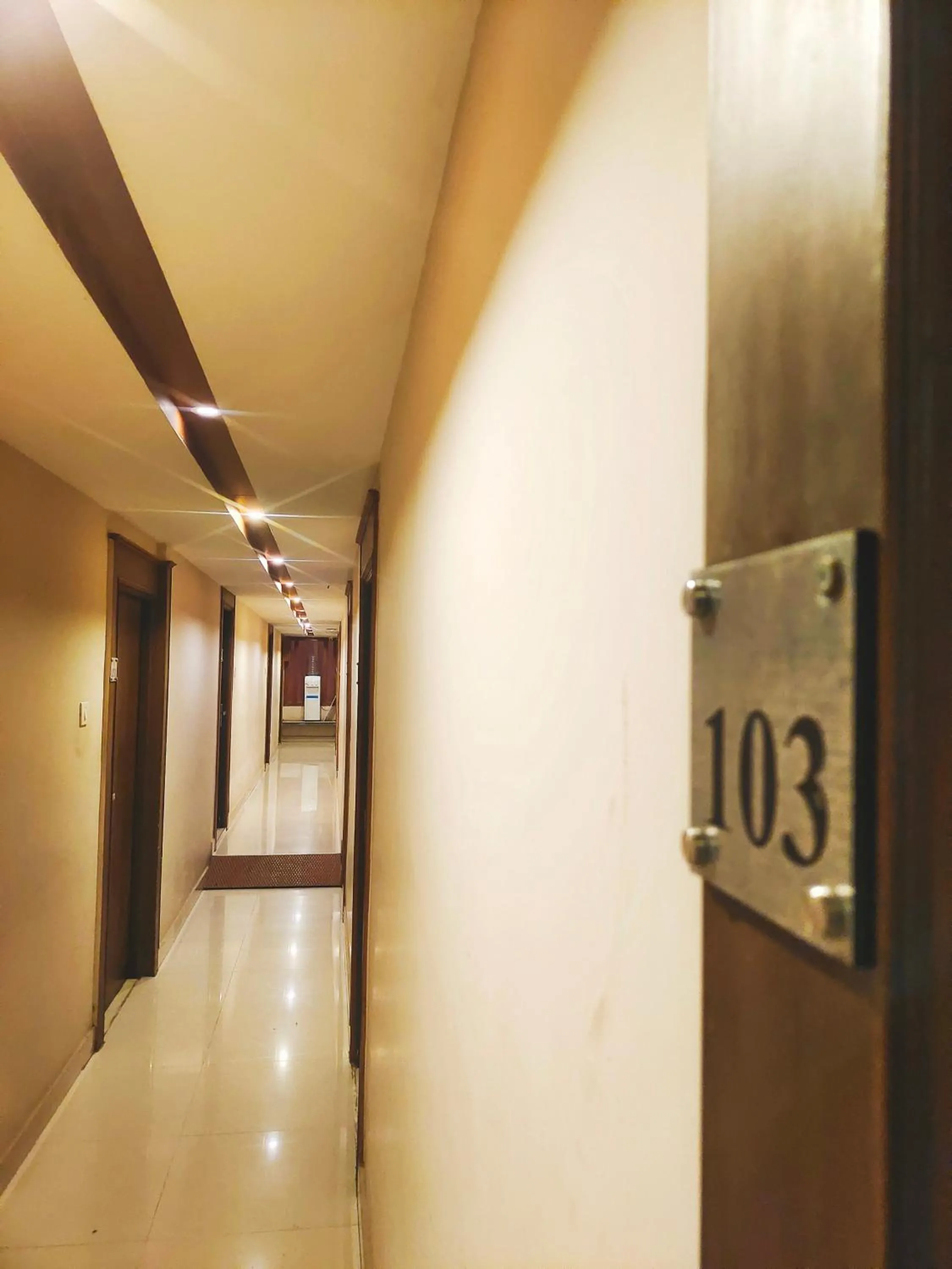 Facade/entrance in Santhi Bhavan, Chennai Central
