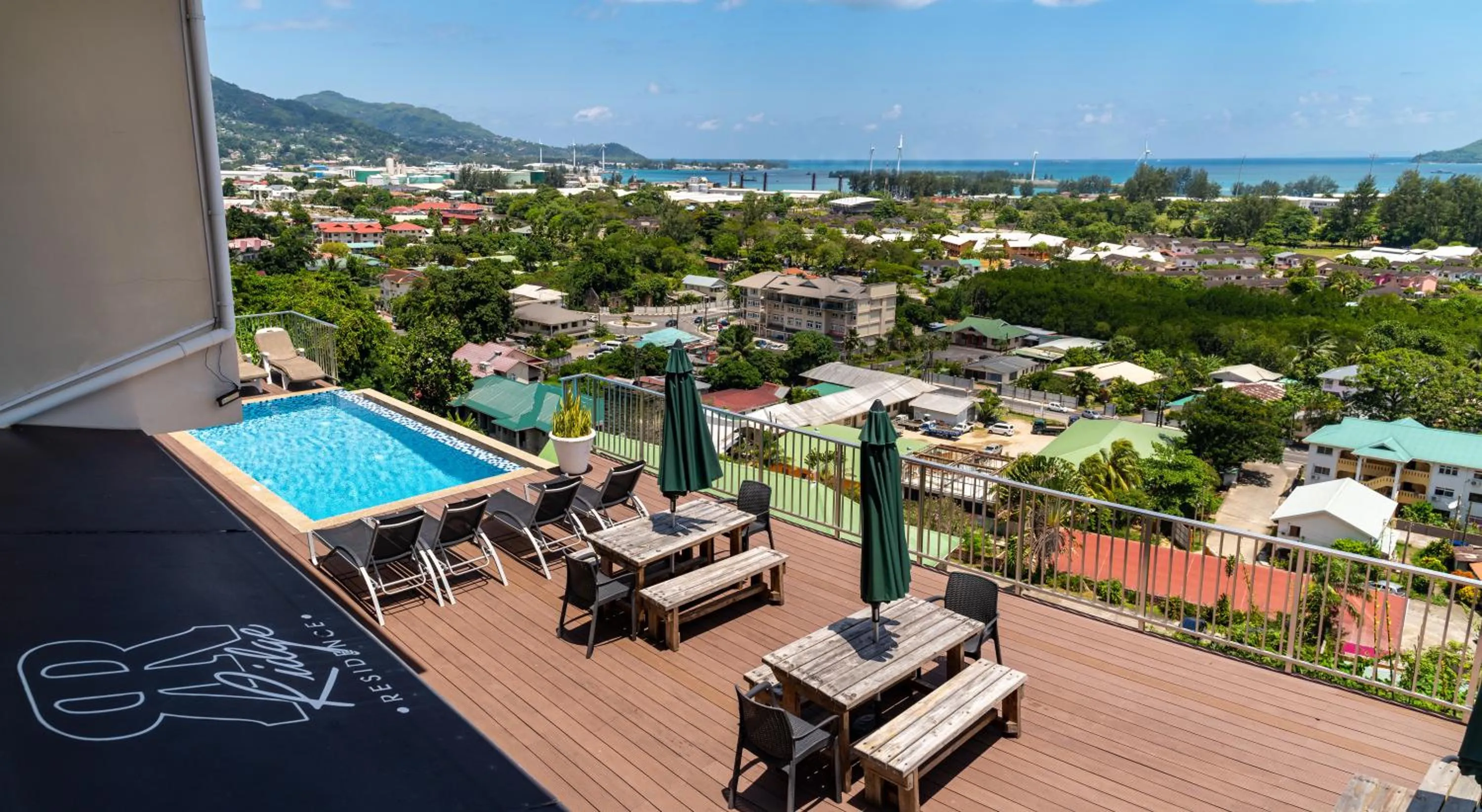 Pool view in The Ridge Residence