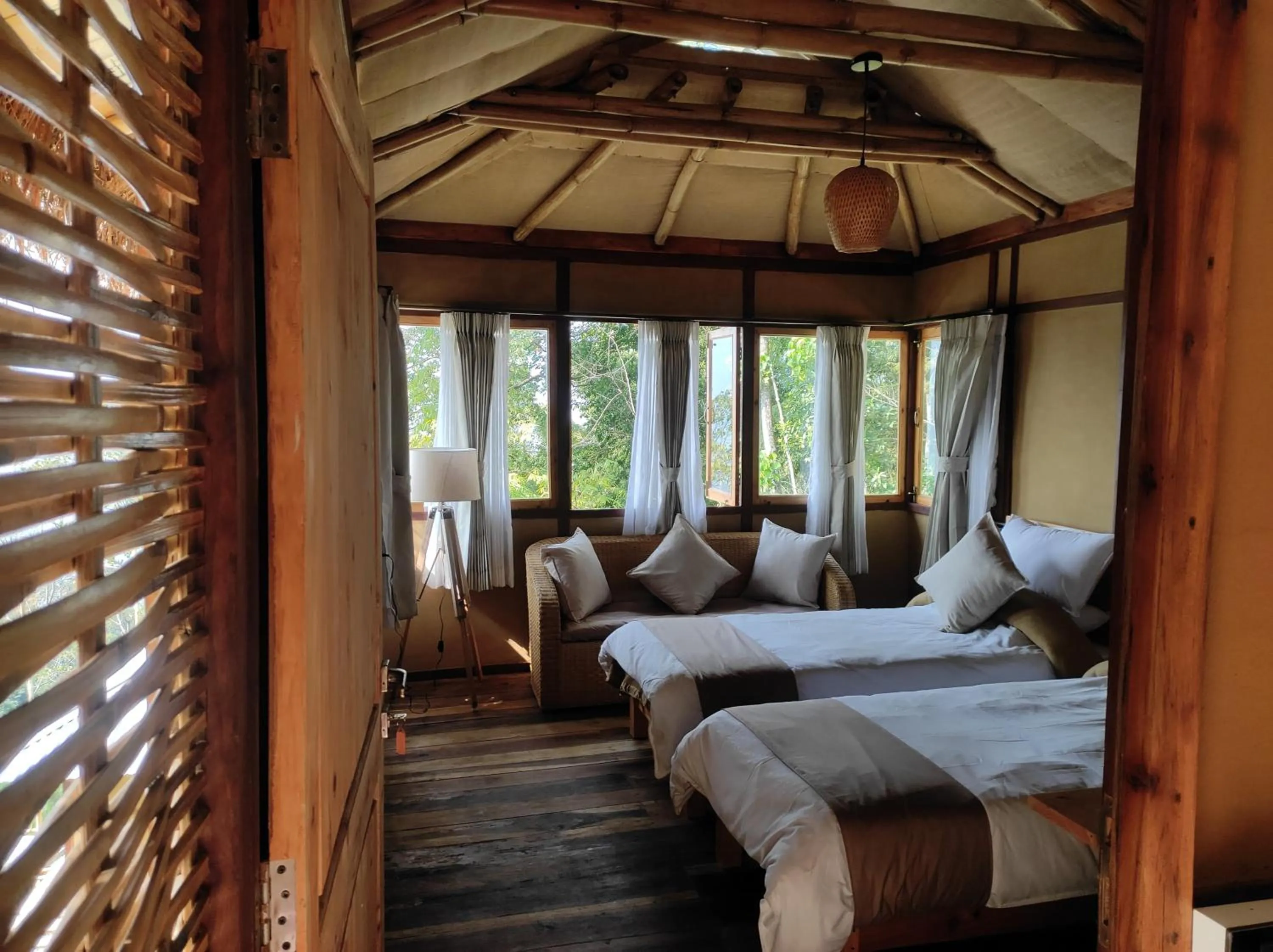 View (from property/room), Bed in Art Mile Kalimpong