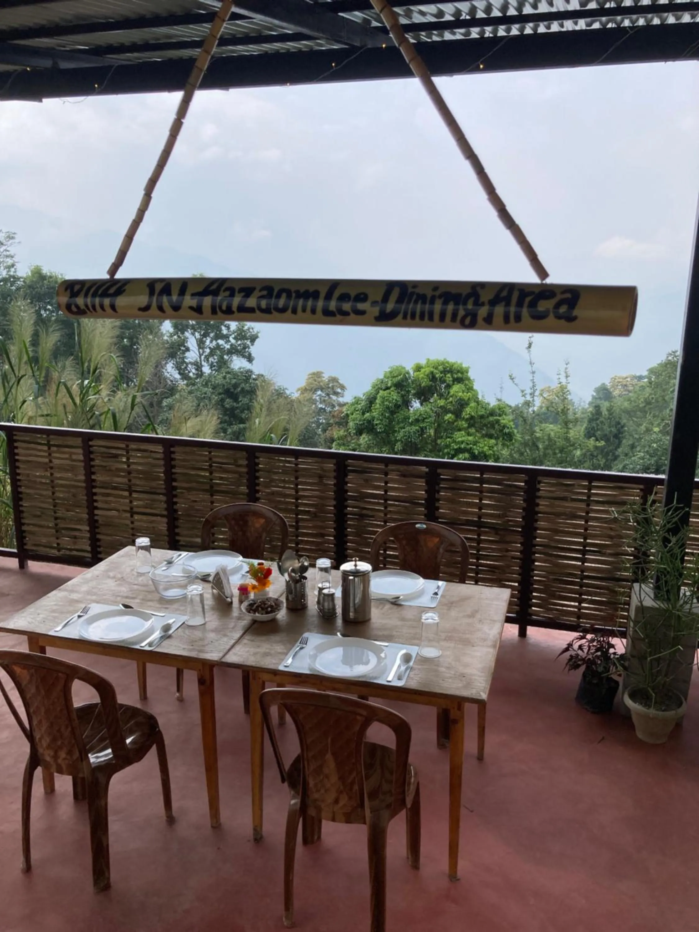 Dining area in Art Mile Kalimpong