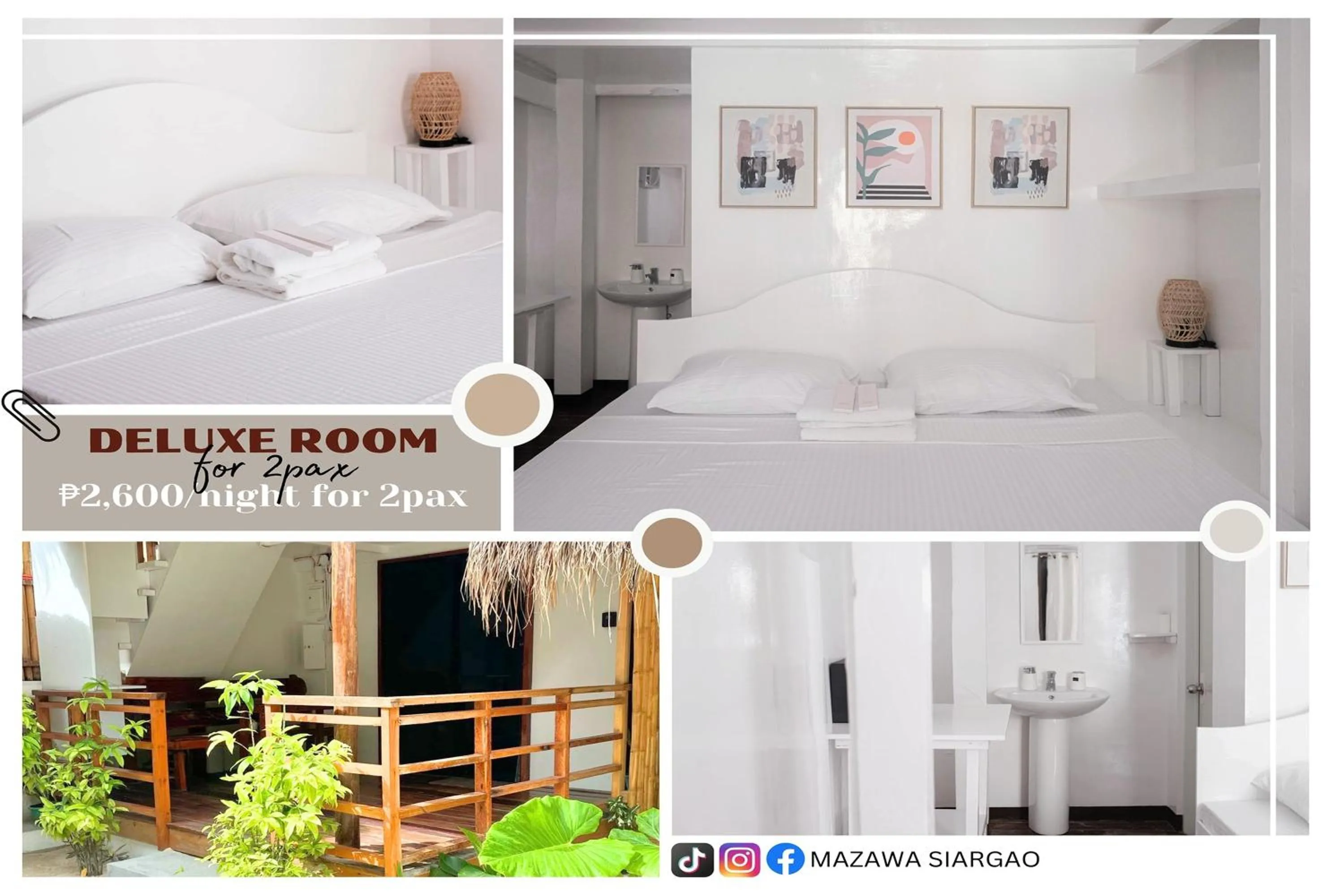 Photo of the whole room, Bed in Mazawa Siargao