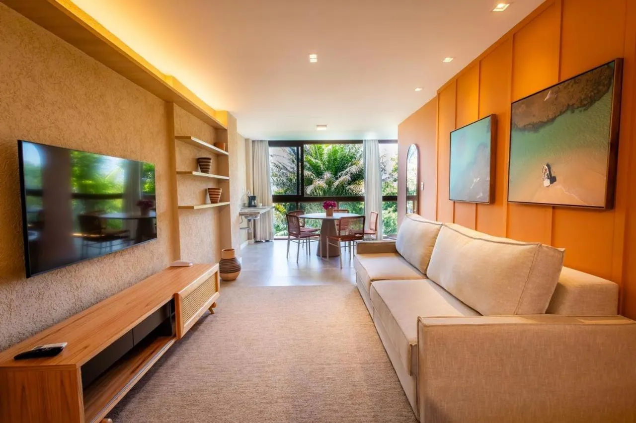 Communal lounge/ TV room in Guarajuba Suítes Premium Boutique Hotel