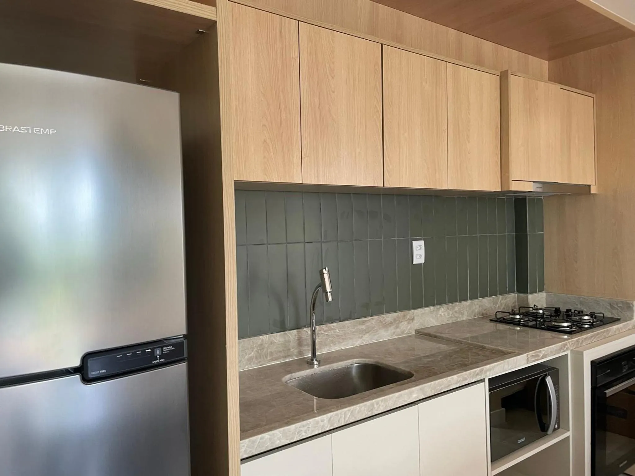 Kitchen or kitchenette in Guarajuba Suítes Premium Boutique Hotel