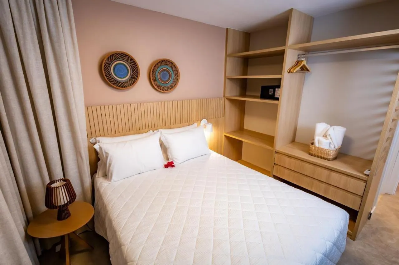 Bed in Guarajuba Suítes Premium Boutique Hotel