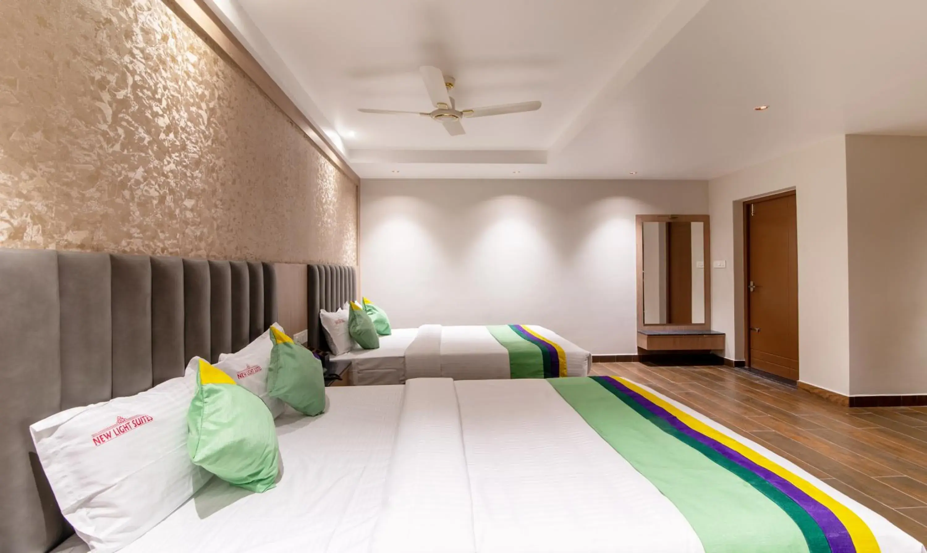 Bedroom, Bed in Treebo Premium New Light Suites Bedroom, Bed in Treebo Premium New Light Suites