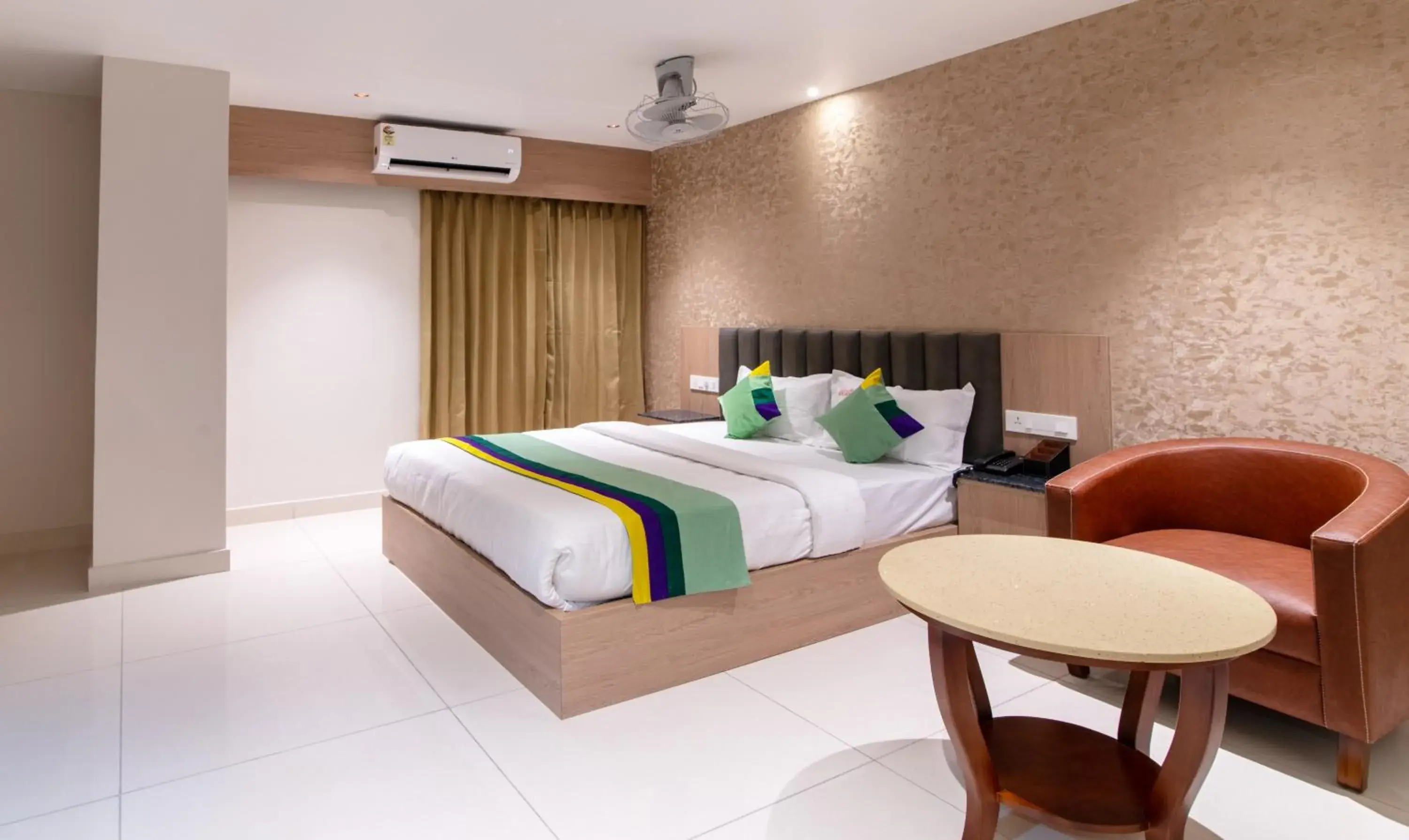 Bedroom, Bed in Treebo Premium New Light Suites Bedroom, Bed in Treebo Premium New Light Suites