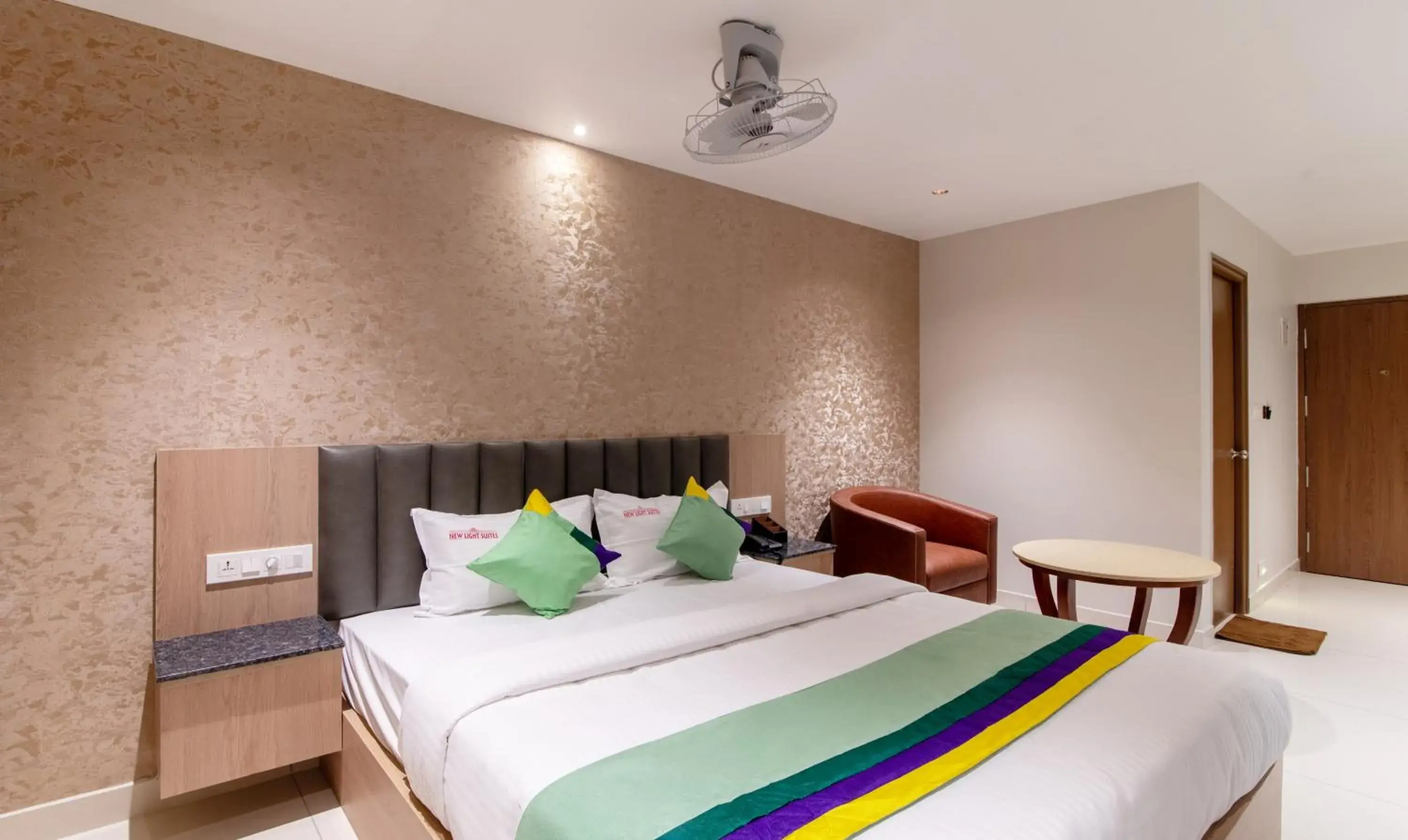 Bedroom, Bed in Treebo Premium New Light Suites Bedroom, Bed in Treebo Premium New Light Suites