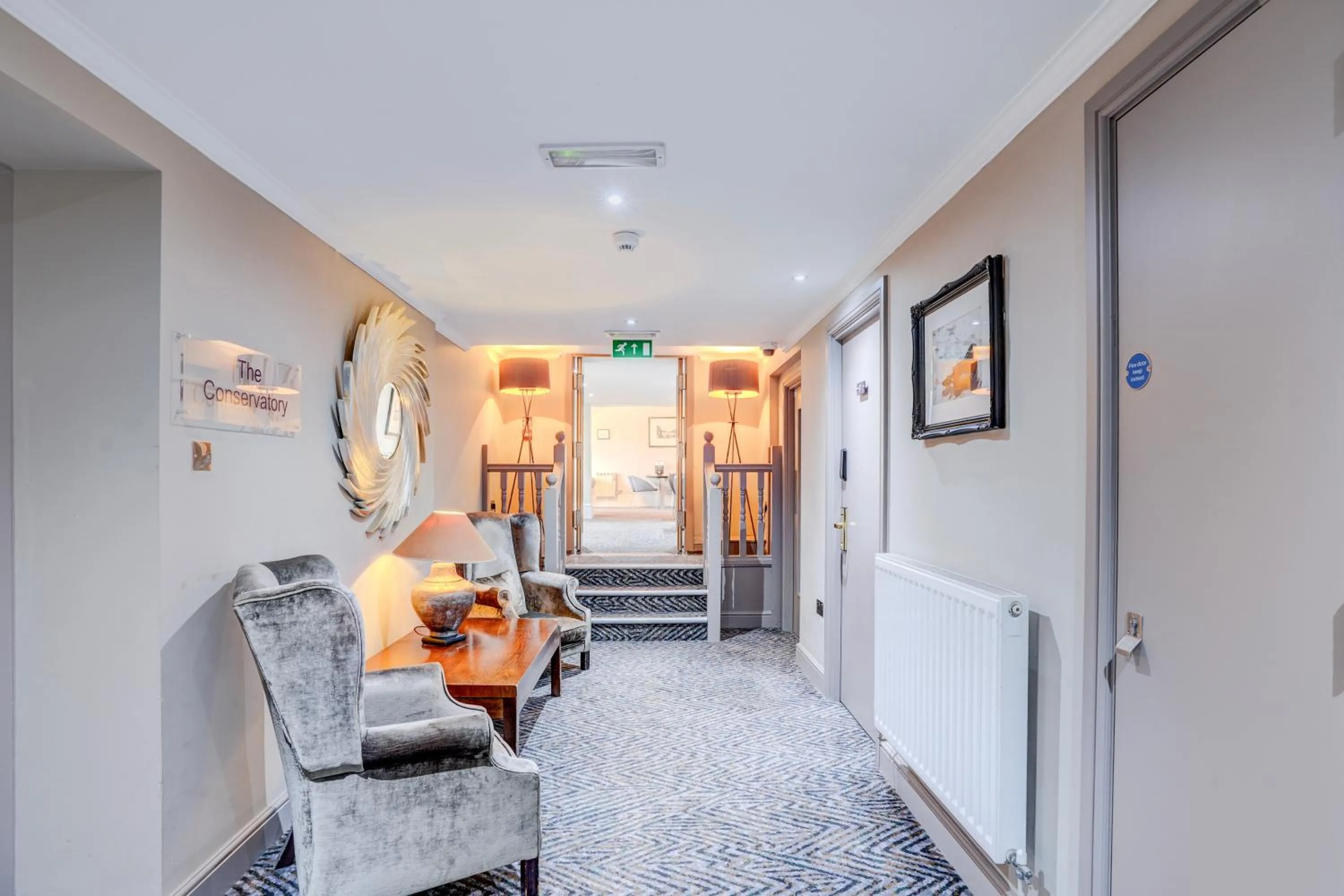 Seating area in Sunday London Staines-upon-Thames Heathrow T5